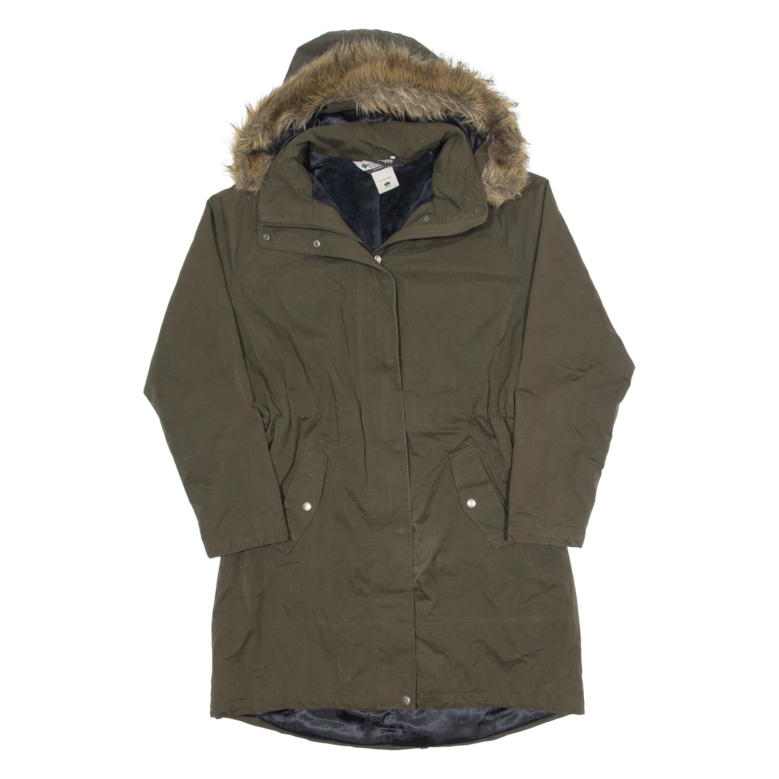 COLUMBIA Womens Parka Jacket Green Hooded L Refurbished - N/A refurbished available on Cerqular