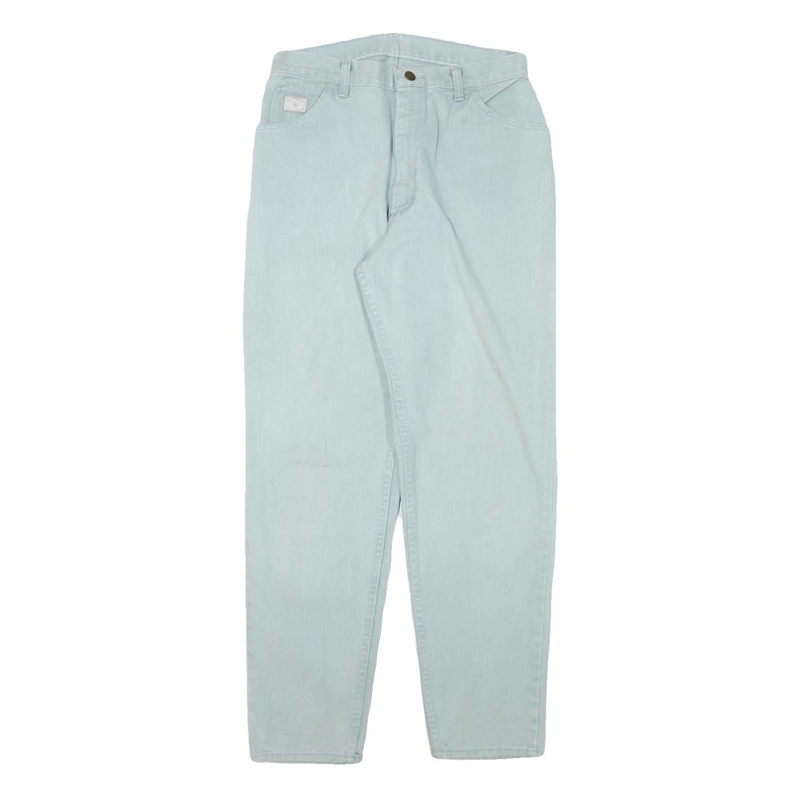 WRANGLER Womens Jeans Blue Relaxed Straight Denim Light W20 L29 Classic Fit Refurbished - N/A refurbished available on Cerqular
