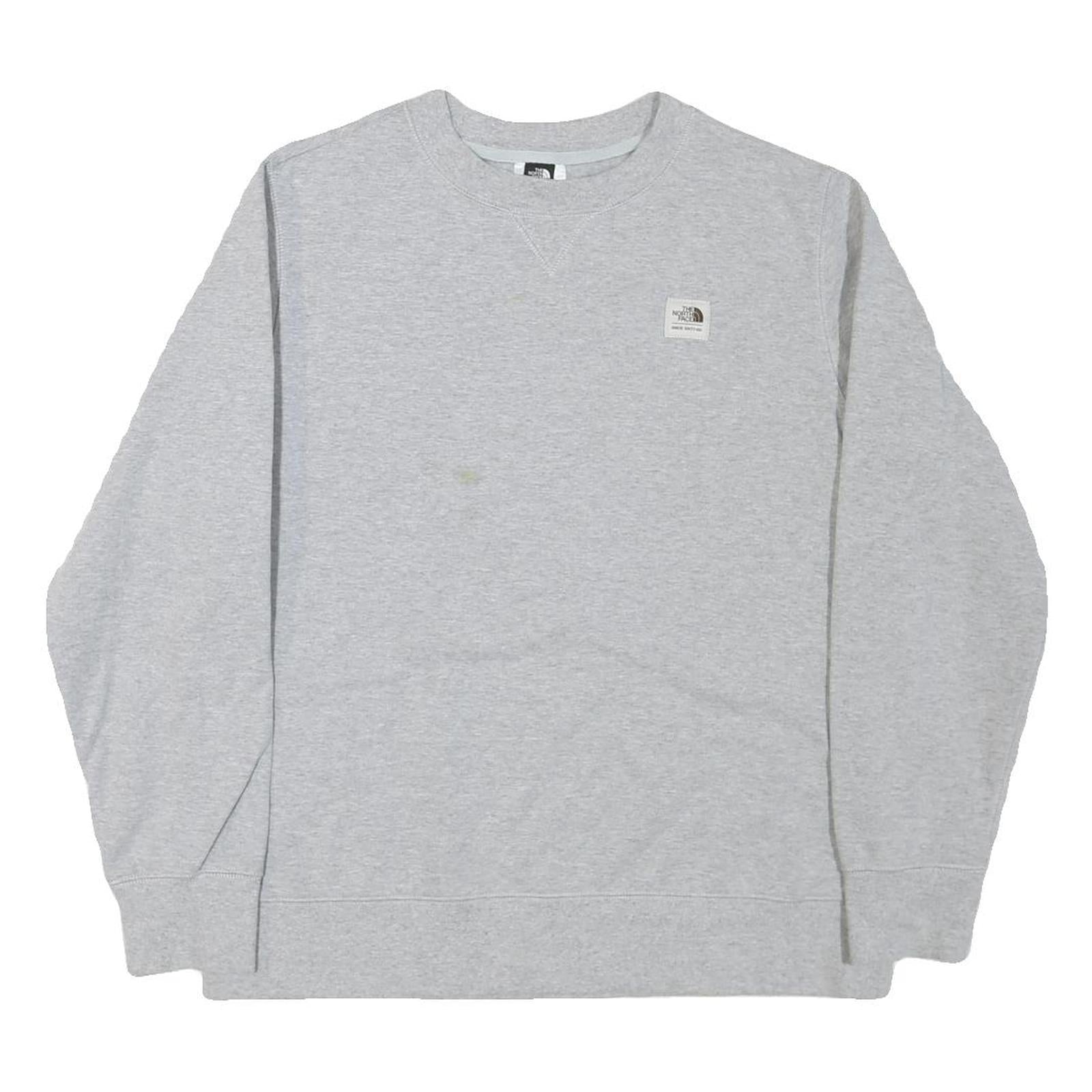 THE NORTH FACE Womens Grey Sweatshirt Crew Neck L Casual Cotton Blend Pullover Refurbished - N/A refurbished available on Cerqular