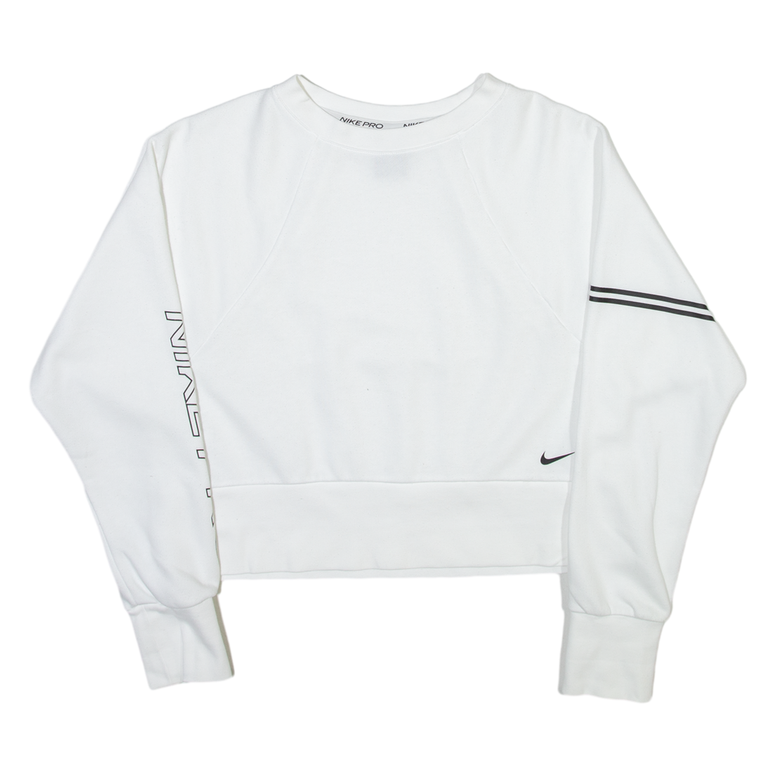 Buy NIKE Womens Sweatshirt White Crew Neck XS Refurbished - $31.19 NIKE Womens Sweatshirt White Crew Neck XS Refurbished - N/A refurbished available on Cerqular