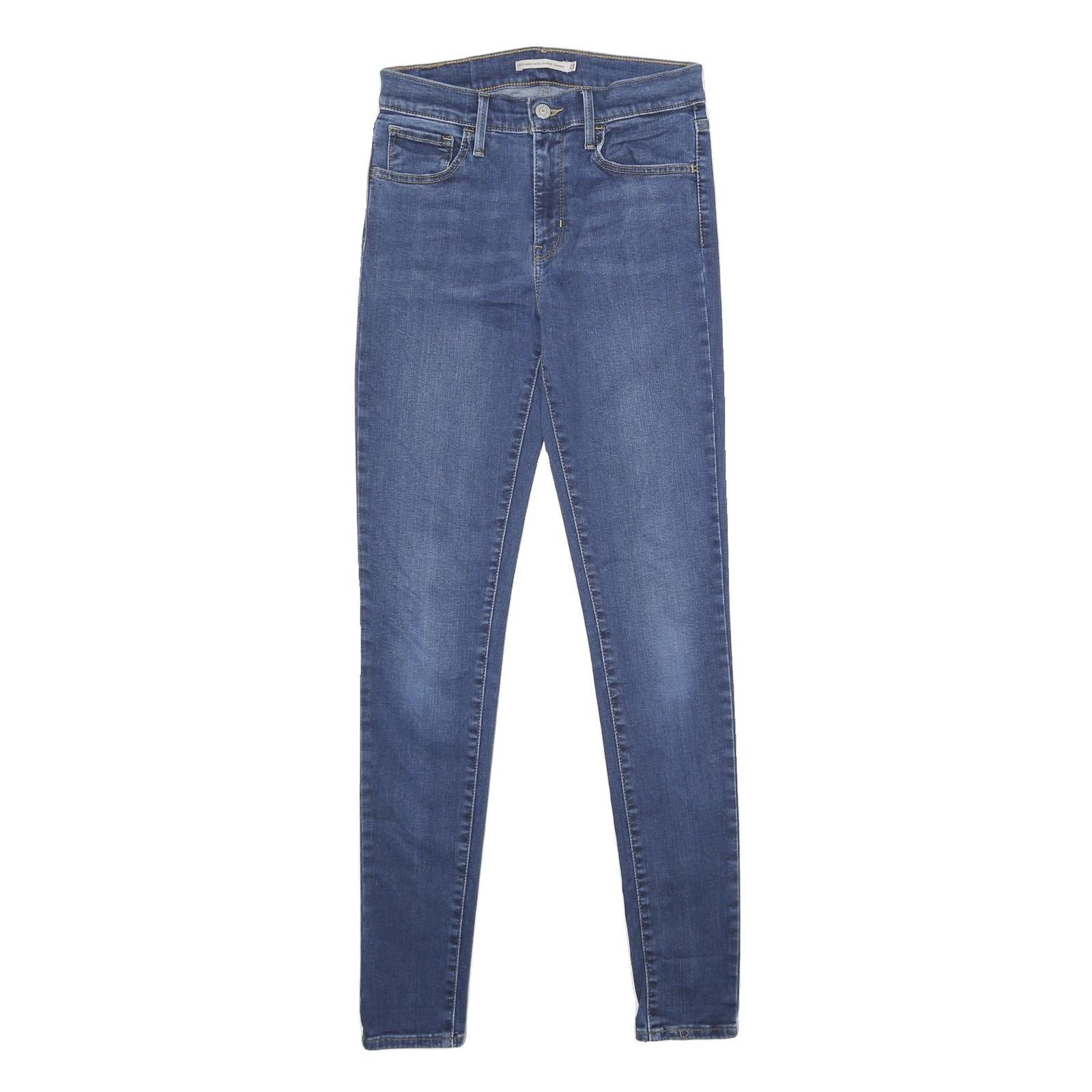 LEVI'S 720 High Rise Super Skinny Womens Jeans Blue Regular Skinny Denim Medium Refurbished - N/A refurbished available on Cerqular