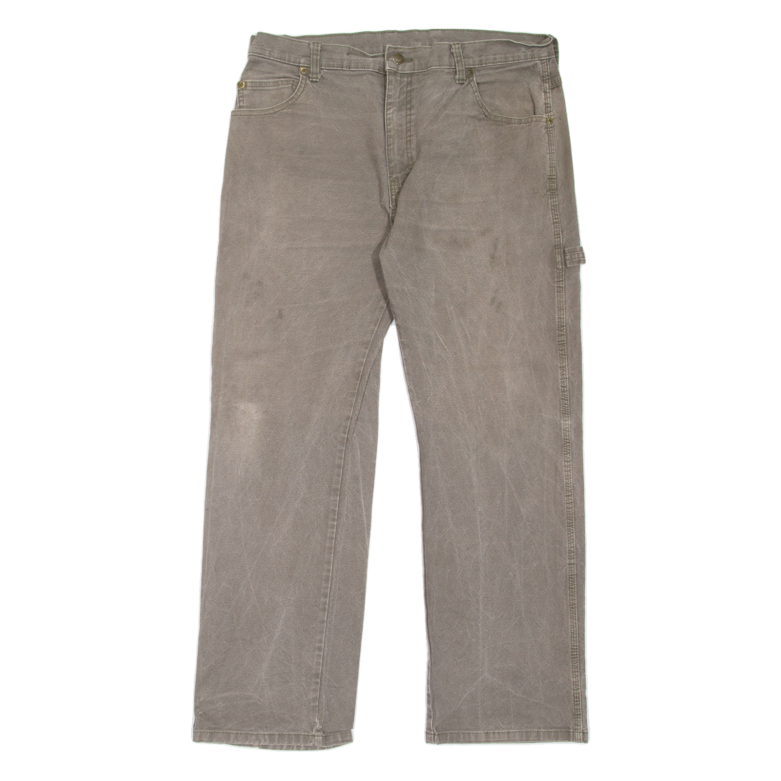 DICKIES Carpenter Workwear Mens Jeans Grey Relaxed Straight W34 L30 Refurbished - N/A refurbished available on Cerqular