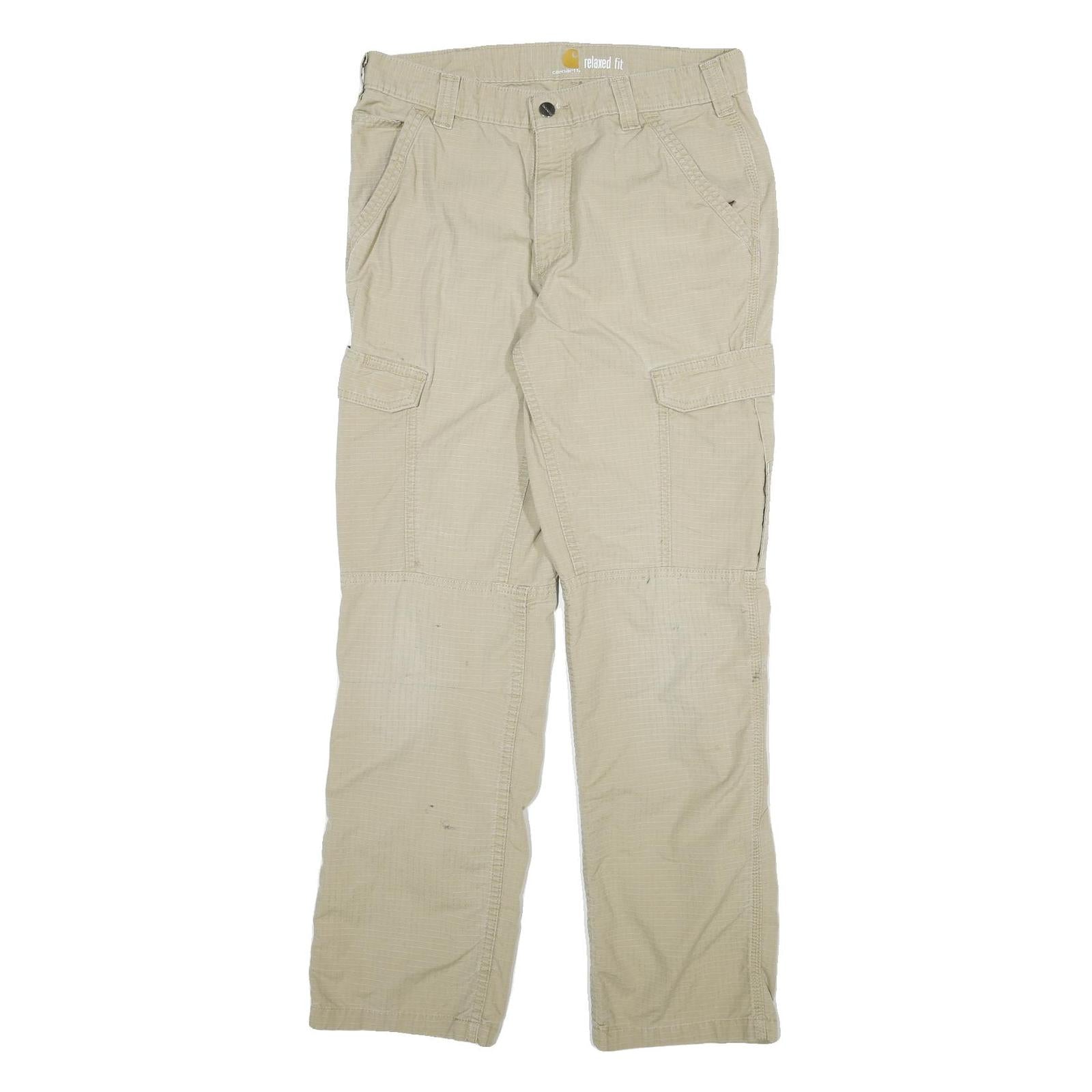 Buy CARHARTT Mens Cotton Blend Beige Relaxed Straight Trousers W32 L32 Workwear Refurbished - $53.29 CARHARTT Mens Cotton Blend Beige Relaxed Straight Trousers W32 L32 Workwear Refurbished - N/A refurbished available on Cerqular