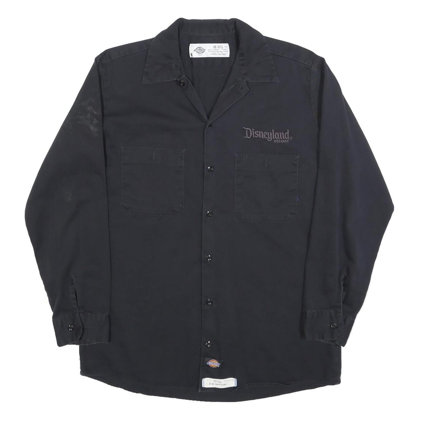 DISNEY Mens Black Disneyland Resort Cotton Blend Shirt M Casual Workwear Refurbished - N/A refurbished available on Cerqular