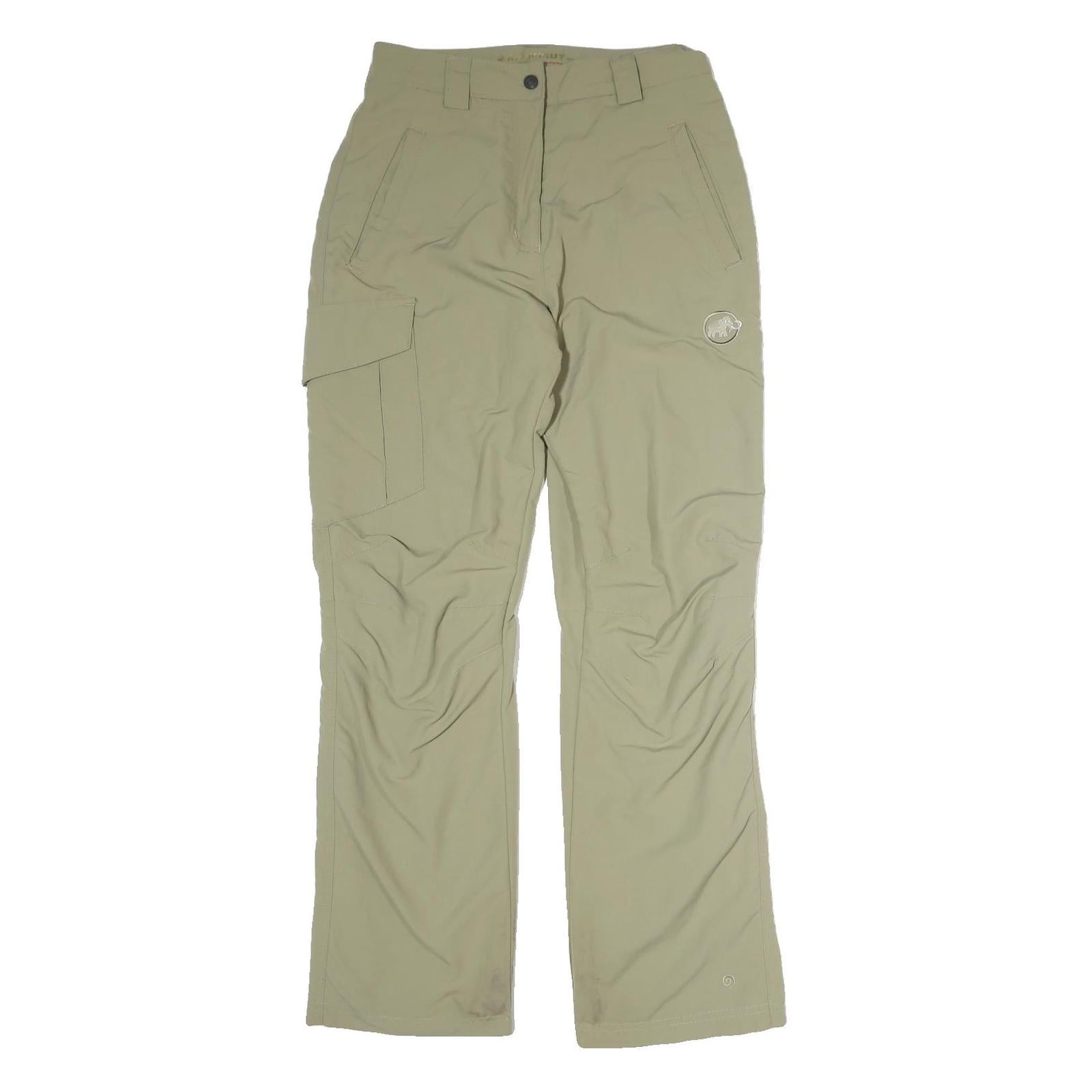 MAMMUT Womens Cotton Blend Beige Regular Straight Trousers W28 L29 Outdoor Zip Refurbished - N/A refurbished available on Cerqular
