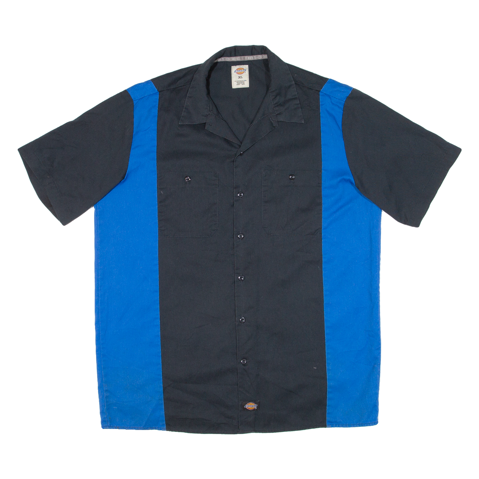 DICKIES Mens Worker Shirt Blue XL Refurbished - N/A refurbished available on Cerqular
