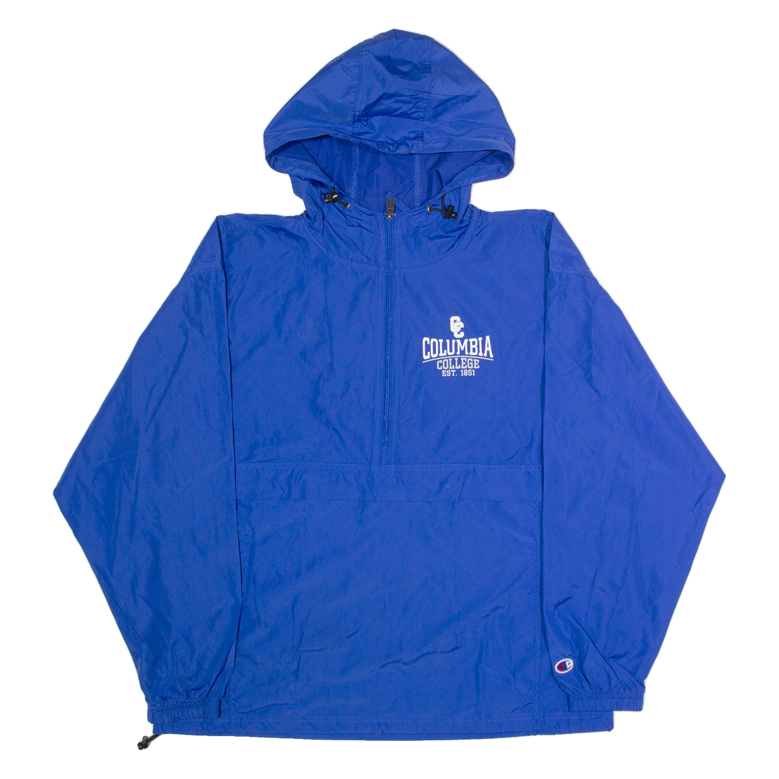 CHAMPION Columbia College Mens Anorak Jacket Blue USA Hooded L Refurbished - N/A refurbished available on Cerqular