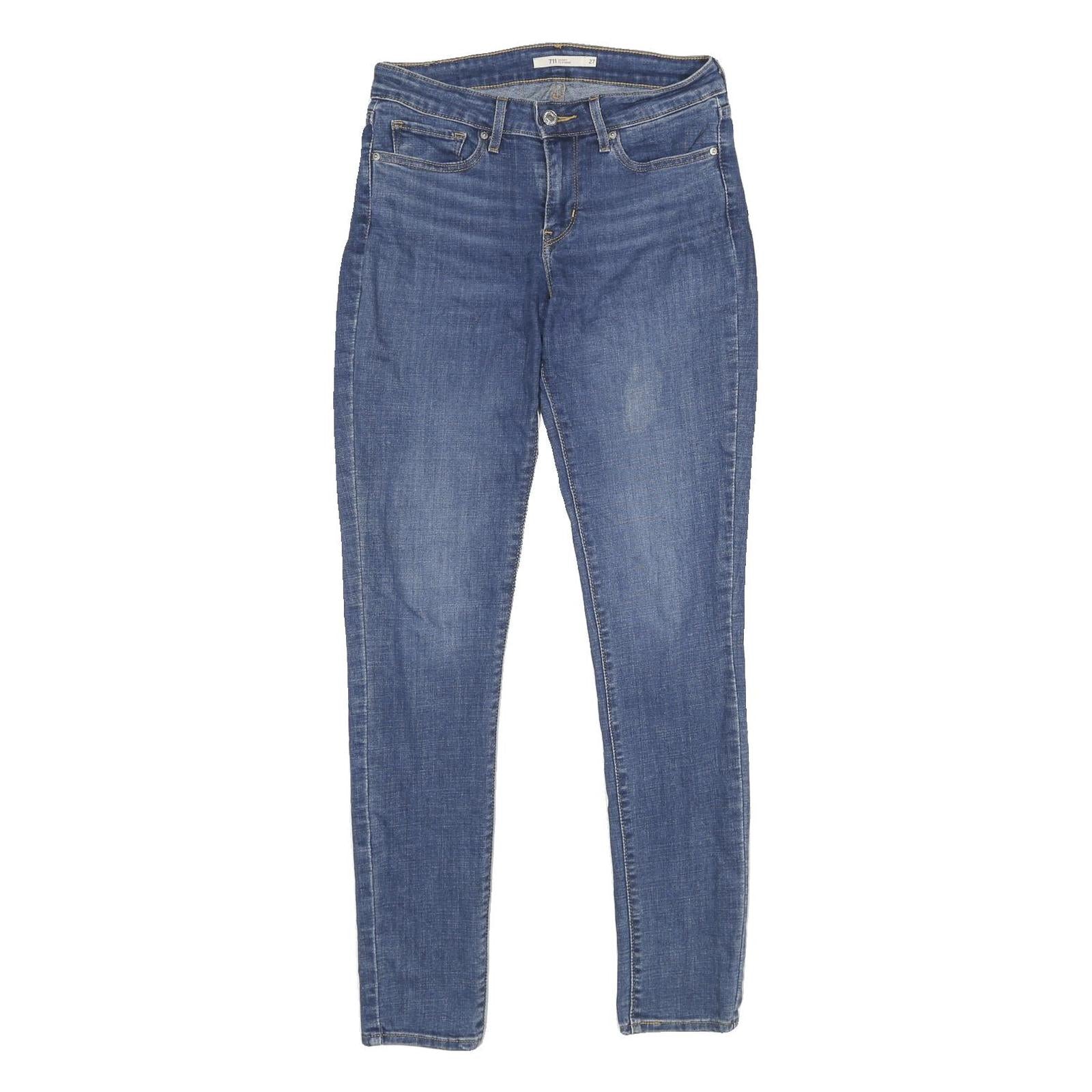 LEVI'S 711 Skinny Womens Jeans Blue Slim Denim Medium W27 L32 Stretch Zip Fly Refurbished - N/A refurbished available on Cerqular