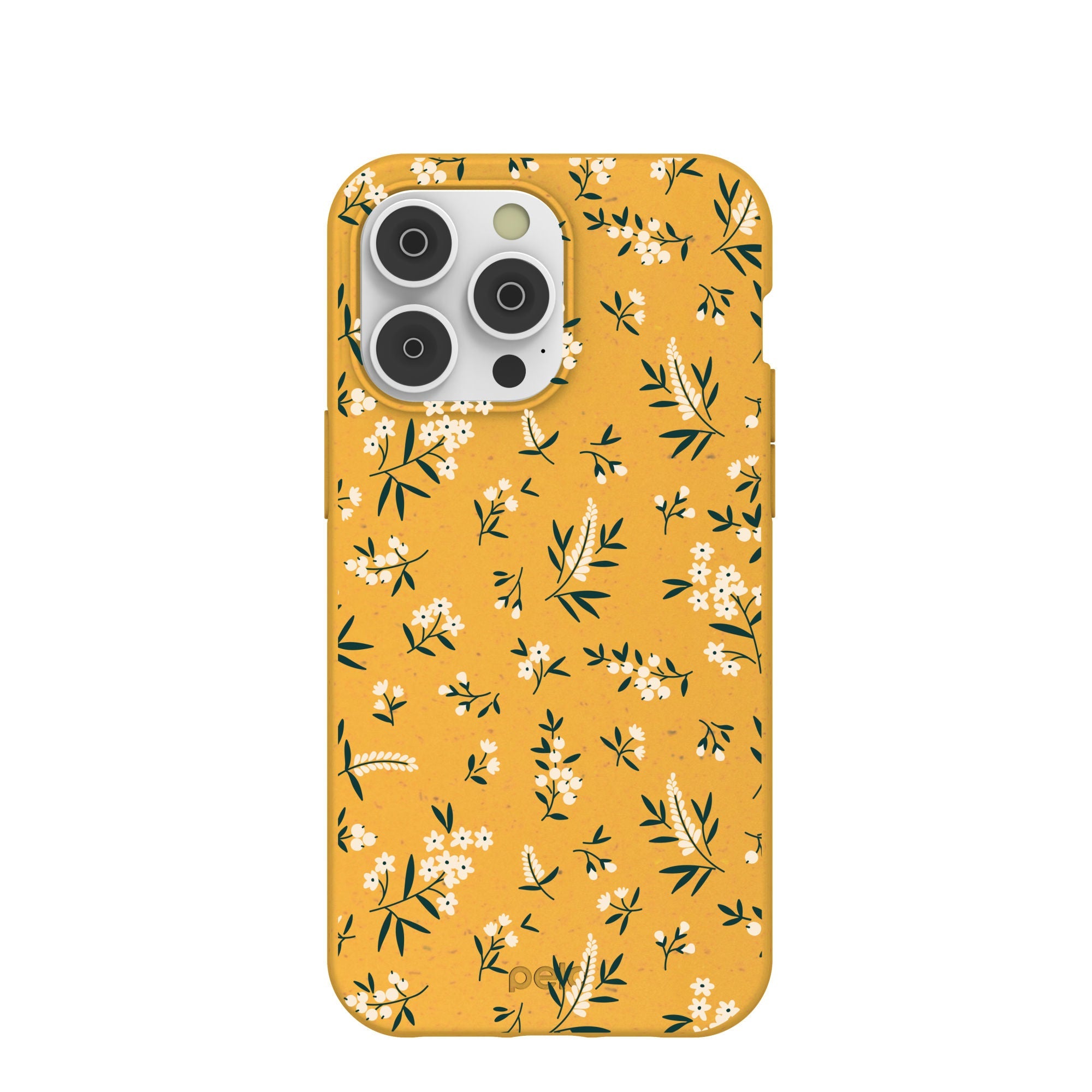 Honey White Posies iPhone 14 Pro Max Case Refurbished - Pela Case refurbished available on Cerqular