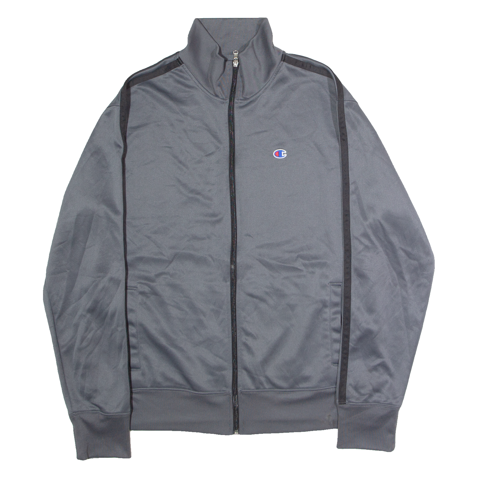 CHAMPION Mens Track Jacket Grey L Refurbished - N/A refurbished available on Cerqular