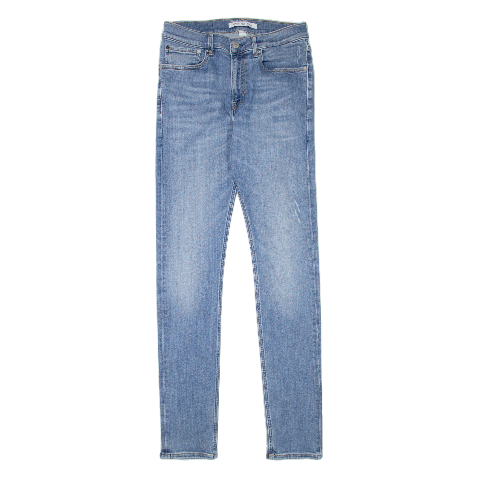 CALVIN KLEIN JEANS Mens Jeans Blue Slim Skinny Denim Stone Wash W30 L34 Refurbished - N/A refurbished available on Cerqular
