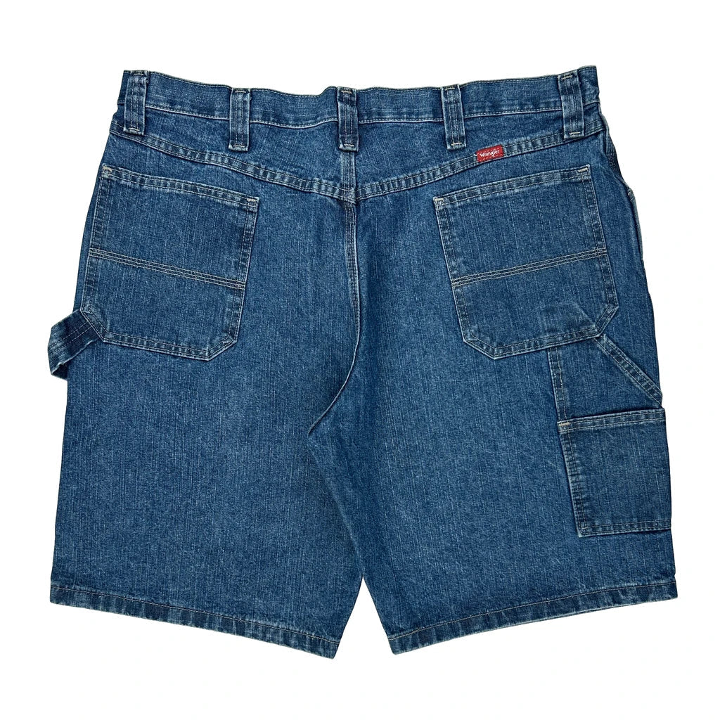 Dickies Carpenter Shorts - 38W 10L Blue Denim Refurbished - Thrifted (note: this is a term often used to describe second- refurbished available on Cerqular
