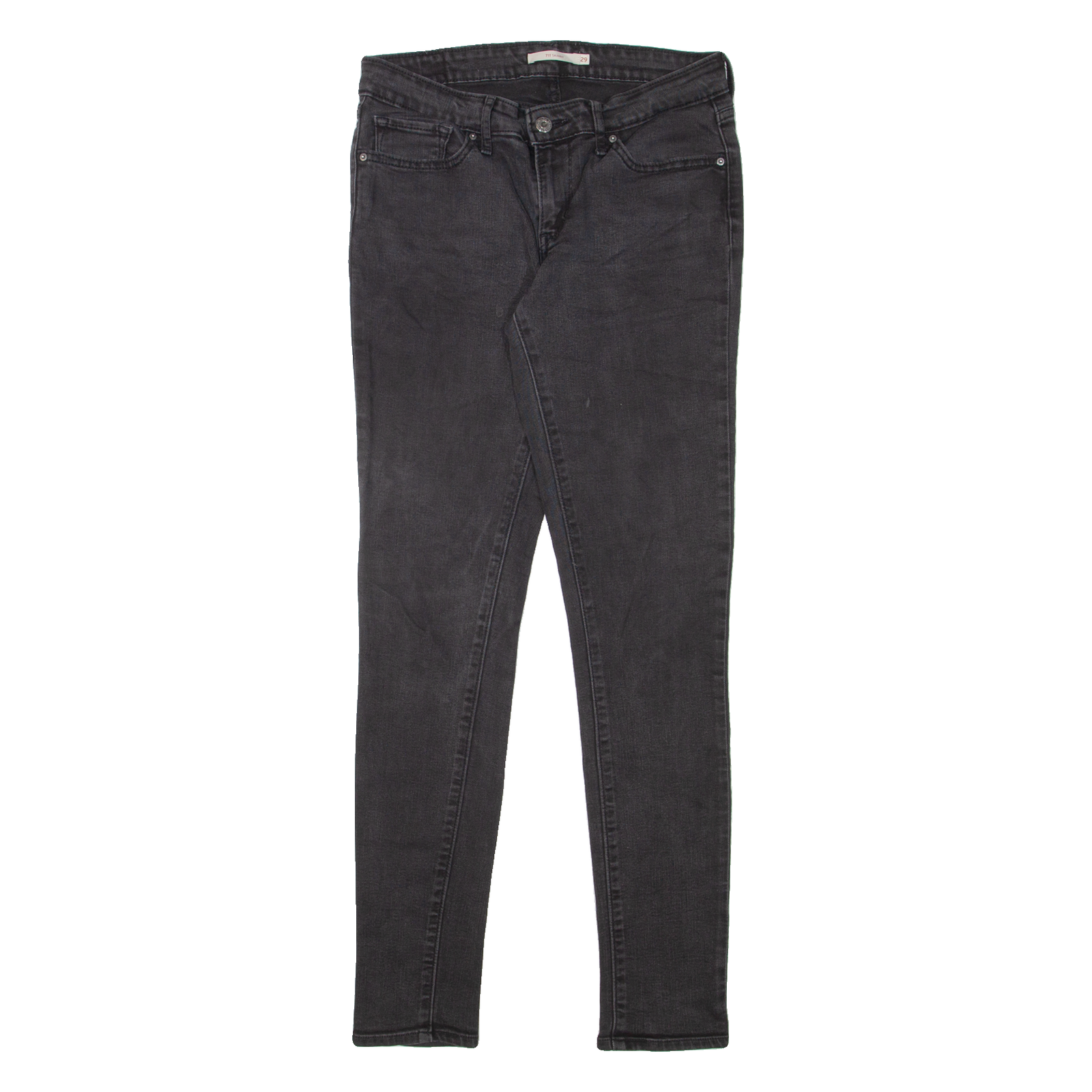 LEVI'S 711 Womens Jeans Black Slim Skinny Denim W29 L31 Refurbished - N/A refurbished available on Cerqular