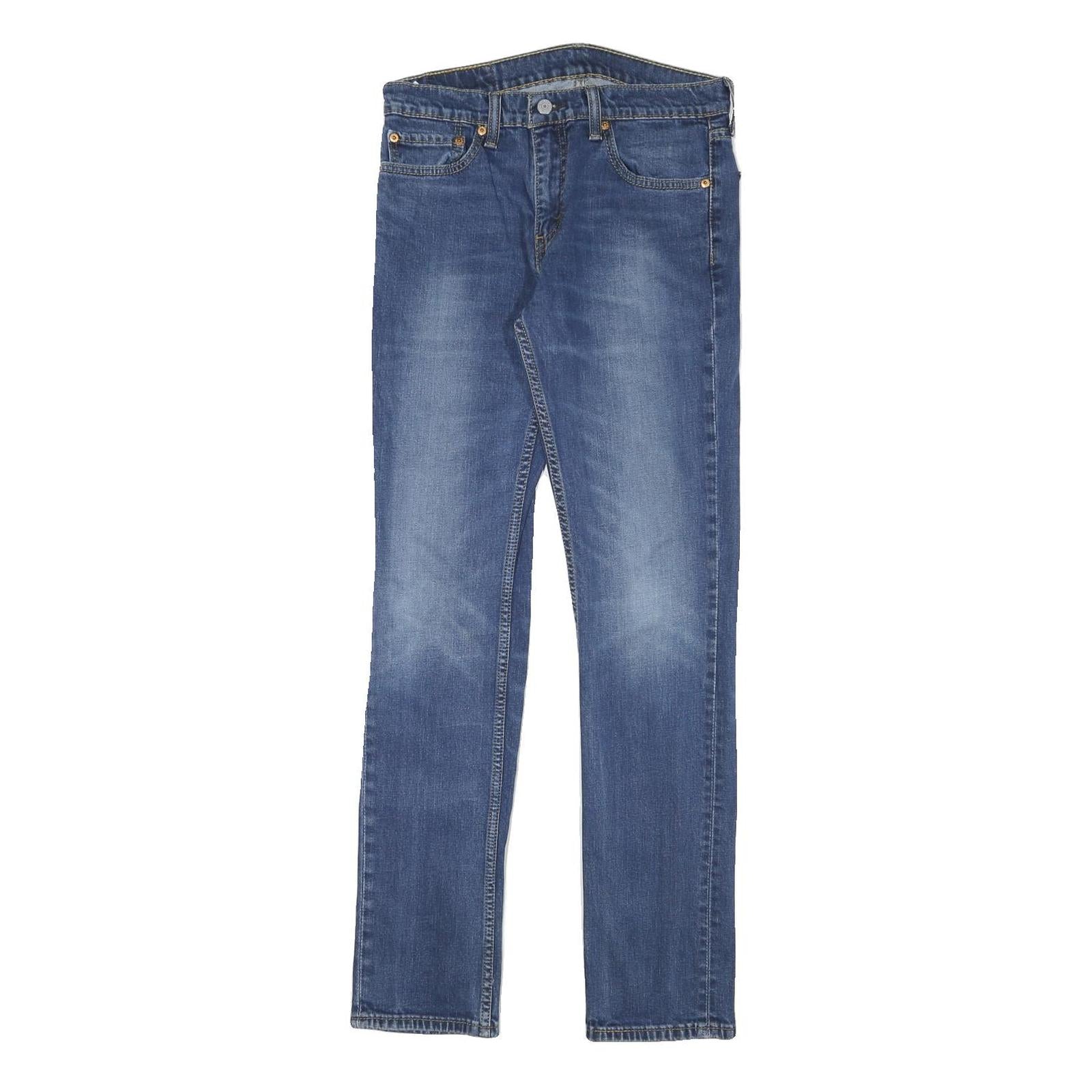 LEVI'S 511 Mens Slim Blue Denim Medium W30 L31 Zip Classic Jeans Refurbished - N/A refurbished available on Cerqular