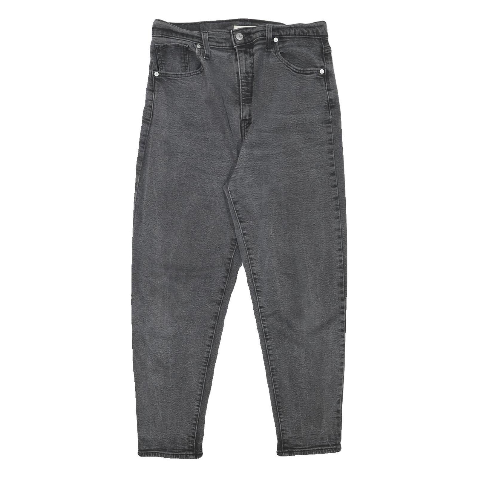 LEVI'S Womens Relaxed Black Denim Jeans W31 L25 Classic Cotton Blend Zip Refurbished - N/A refurbished available on Cerqular