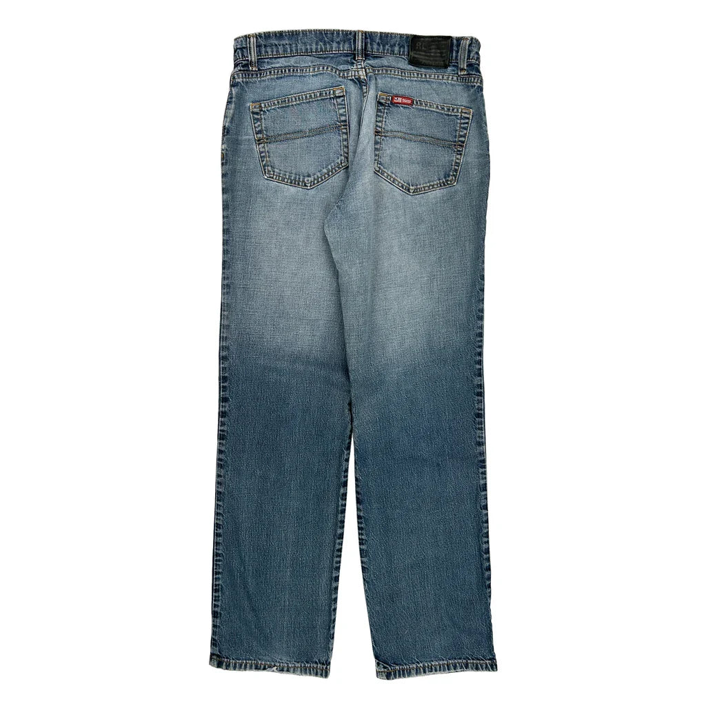 Levis Jeans - 32W 31L Blue Denim Refurbished - Thrifted (note: this is a term often used to describe second- refurbished available on Cerqular