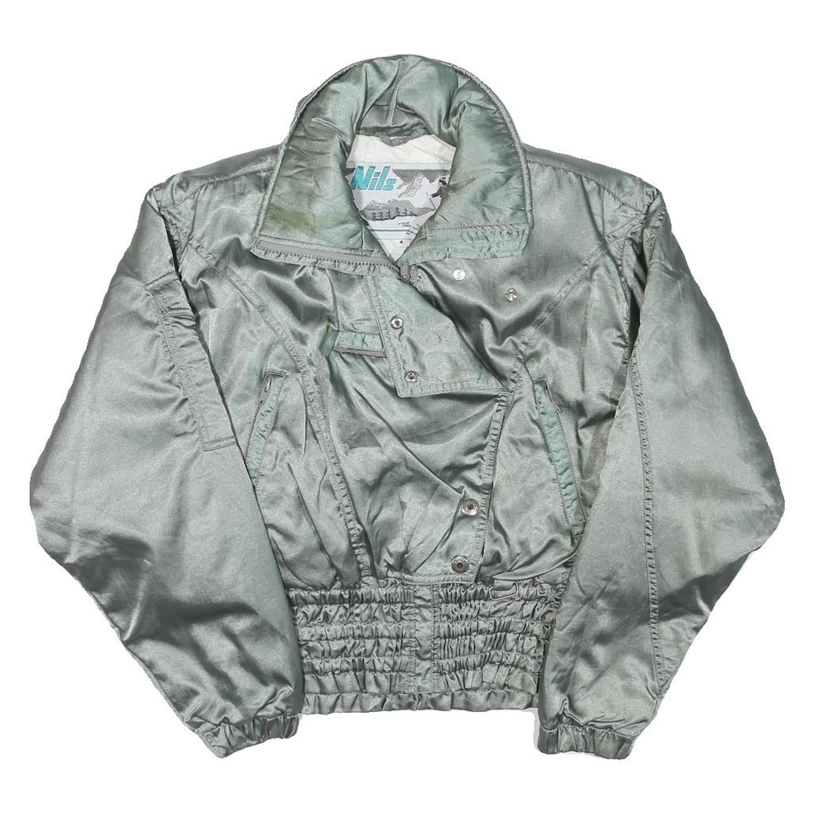 NILS Womens Silver Jacket XS Polyester Blend Plain Zip Casual Lightweight Refurbished - N/A refurbished available on Cerqular
