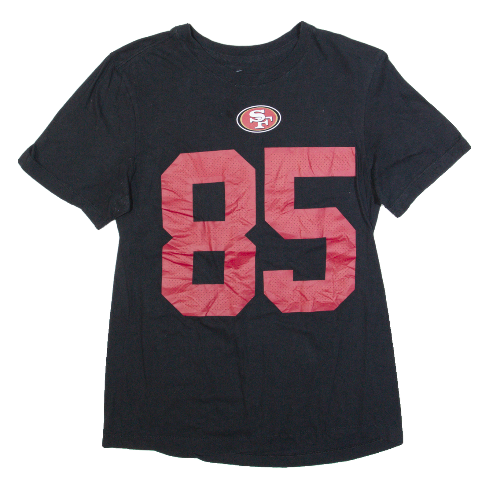 NIKE San Francisco 49ers Womens T-Shirt Black USA S Refurbished - N/A refurbished available on Cerqular