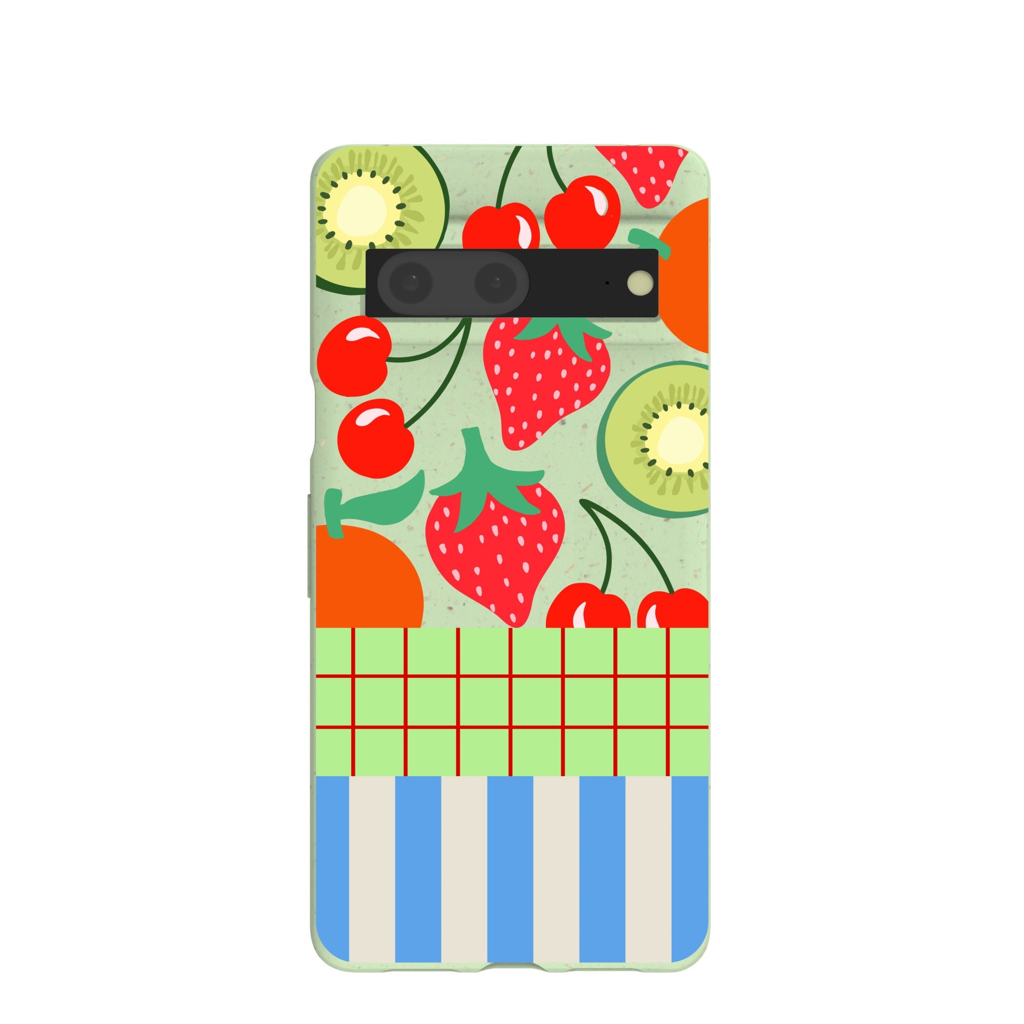 Sage Green Fresh Picnic Google Pixel 7 Case Refurbished - Pela Case refurbished available on Cerqular