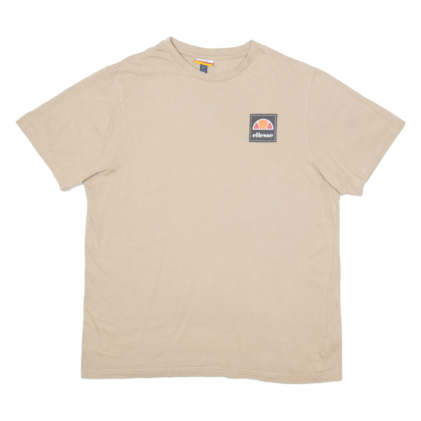 ELLESSE Mens T-Shirt Brown L Refurbished - N/A refurbished available on Cerqular