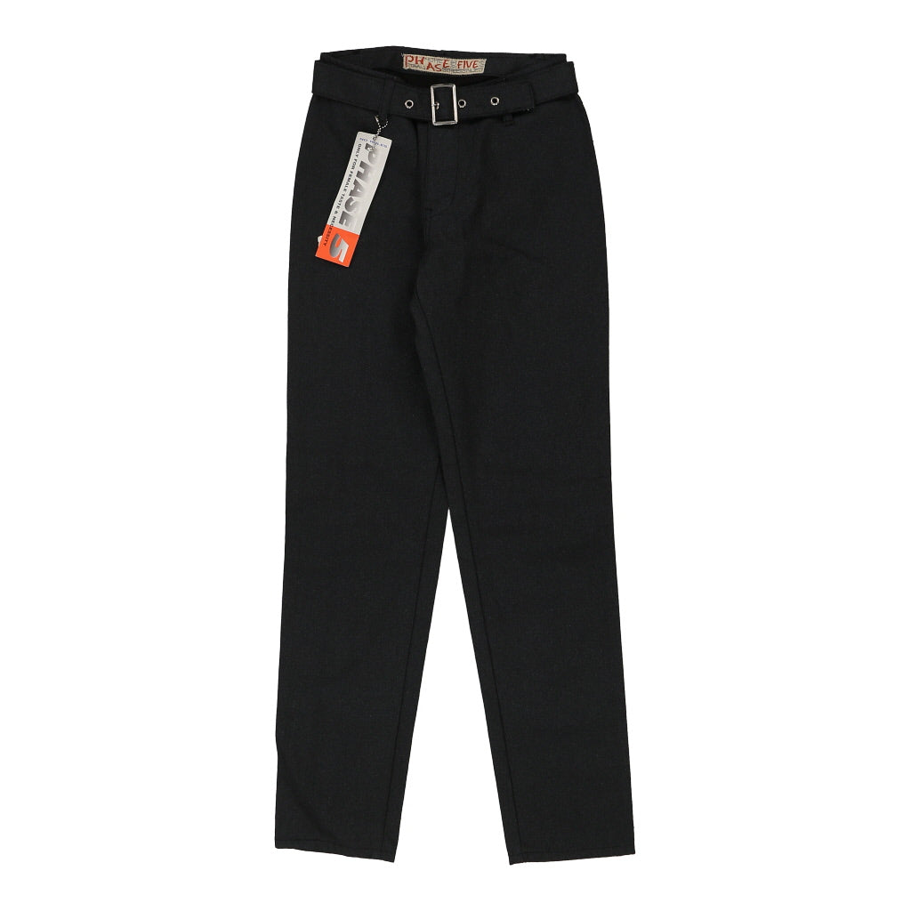 Phase Five Trousers - 26W UK 6 Black Polyester Blend Refurbished - Thrifted (note: this is a term often used to describe second- refurbished available on Cerqular
