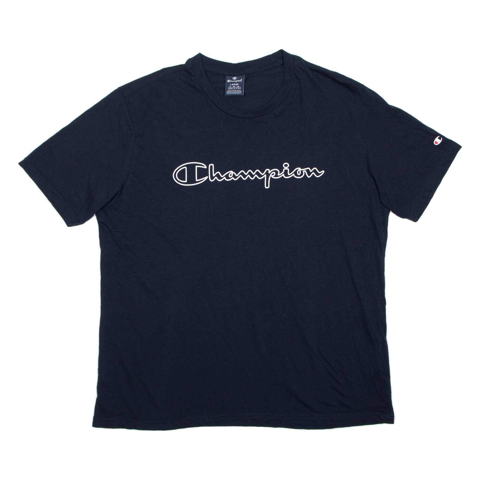 CHAMPION Mens T-Shirt Blue L Refurbished - N/A refurbished available on Cerqular