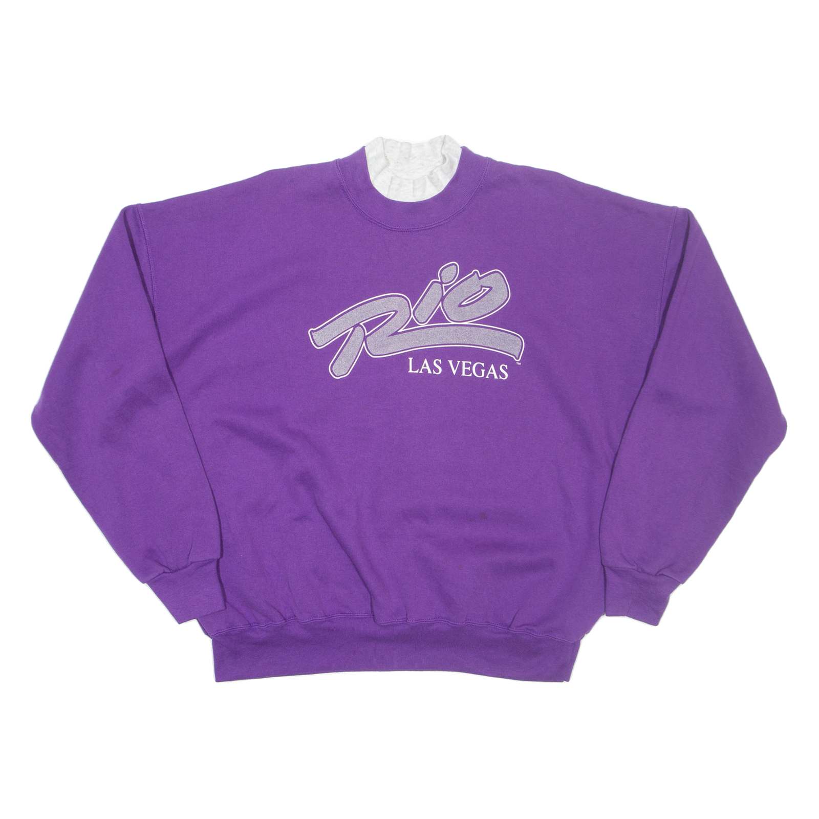 DODGER Rio Las Vegas Womens Sweatshirt Purple High Neck USA 2XL Refurbished - N/A refurbished available on Cerqular