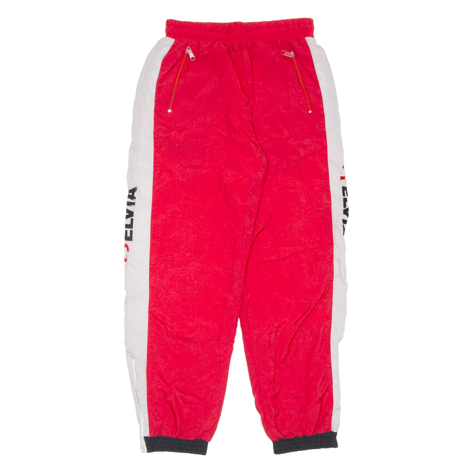ELVIA Lined Womens Track Pants Red Tapered S W28 L29 Refurbished - N/A refurbished available on Cerqular