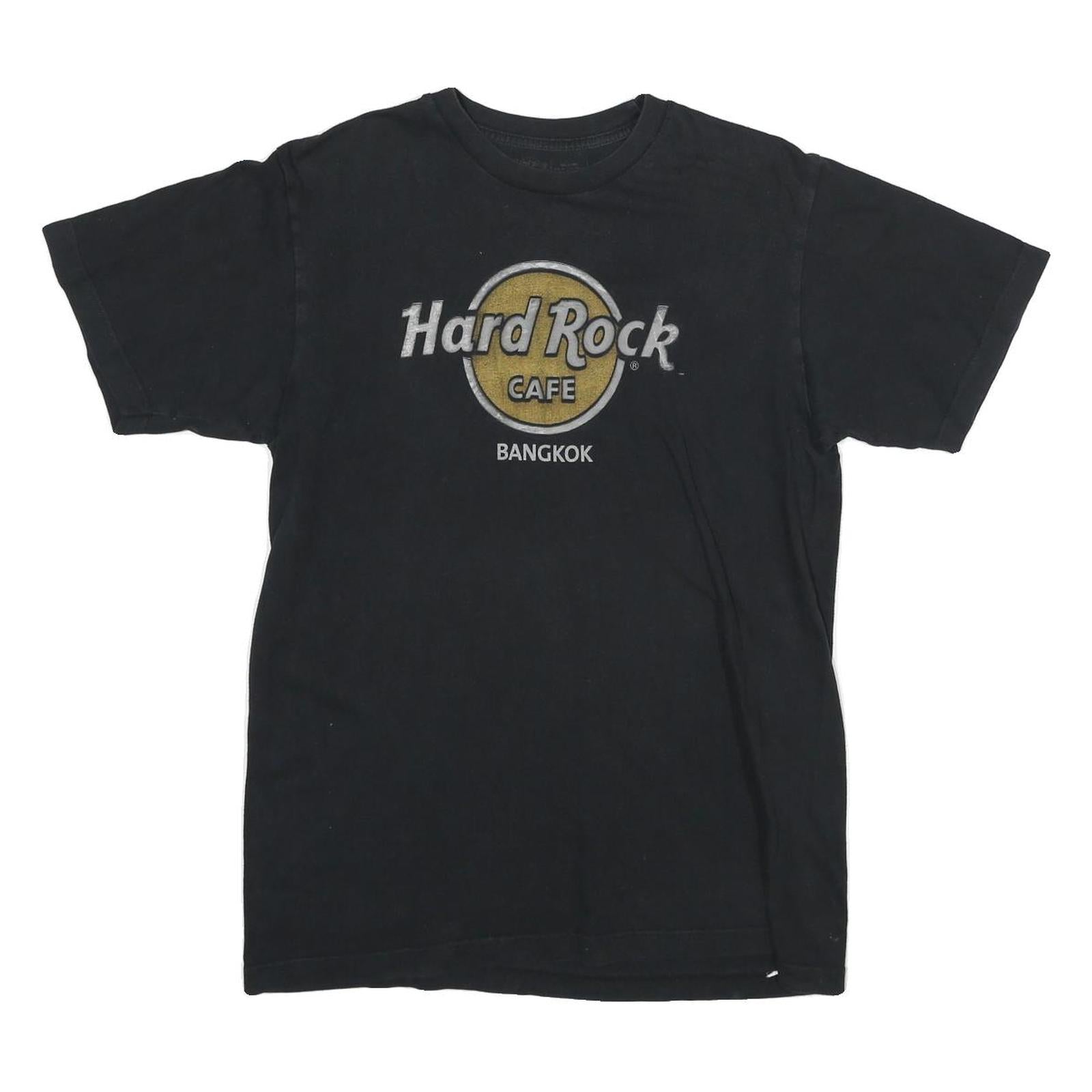 HARD ROCK CAFE Mens Black Bangkok Graphic T-Shirt M Short Sleeve Crew Neck Refurbished - N/A refurbished available on Cerqular