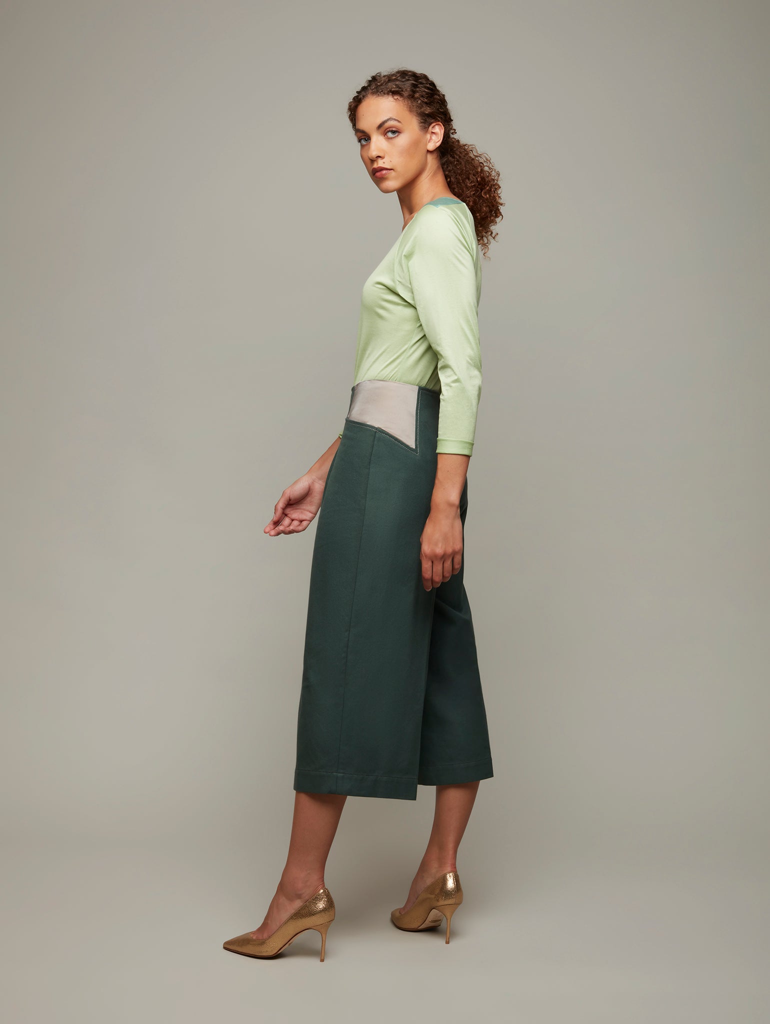 TILIA | High Waist Culottes | Size: Cypress | Colour: XXS Refurbished - N/A refurbished available on Cerqular