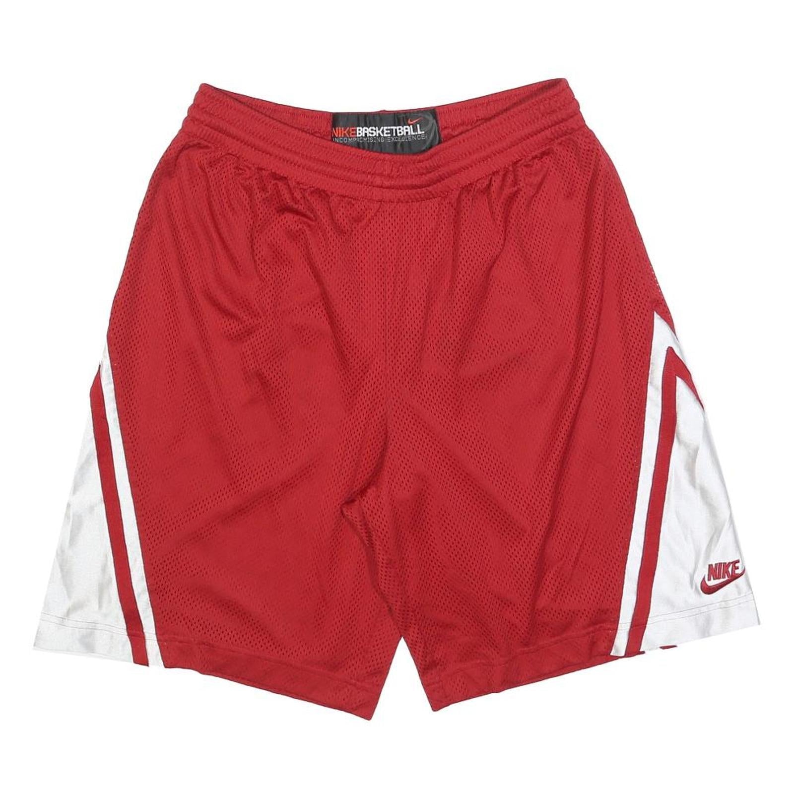 NIKE Mens Red & White Sports Basketball Shorts M W30 Athletic Gym Refurbished - N/A refurbished available on Cerqular