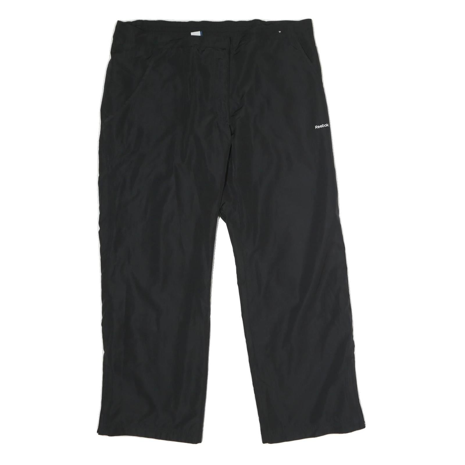 REEBOK Womens Black Polyester Regular Fit Straight Leg Trousers W36 L29 Sports Refurbished - N/A refurbished available on Cerqular
