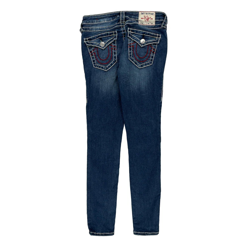 True Religion Skinny Jeans - 28W UK 6 Blue Cotton Refurbished - Thrifted (note: this is a term often used to describe second- refurbished available on Cerqular