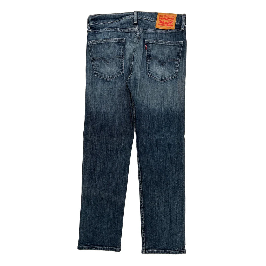 505 Levis Jeans - 33W 30L Dark Wash Cotton Refurbished - Thrifted (note: this is a term often used to describe second- refurbished available on Cerqular
