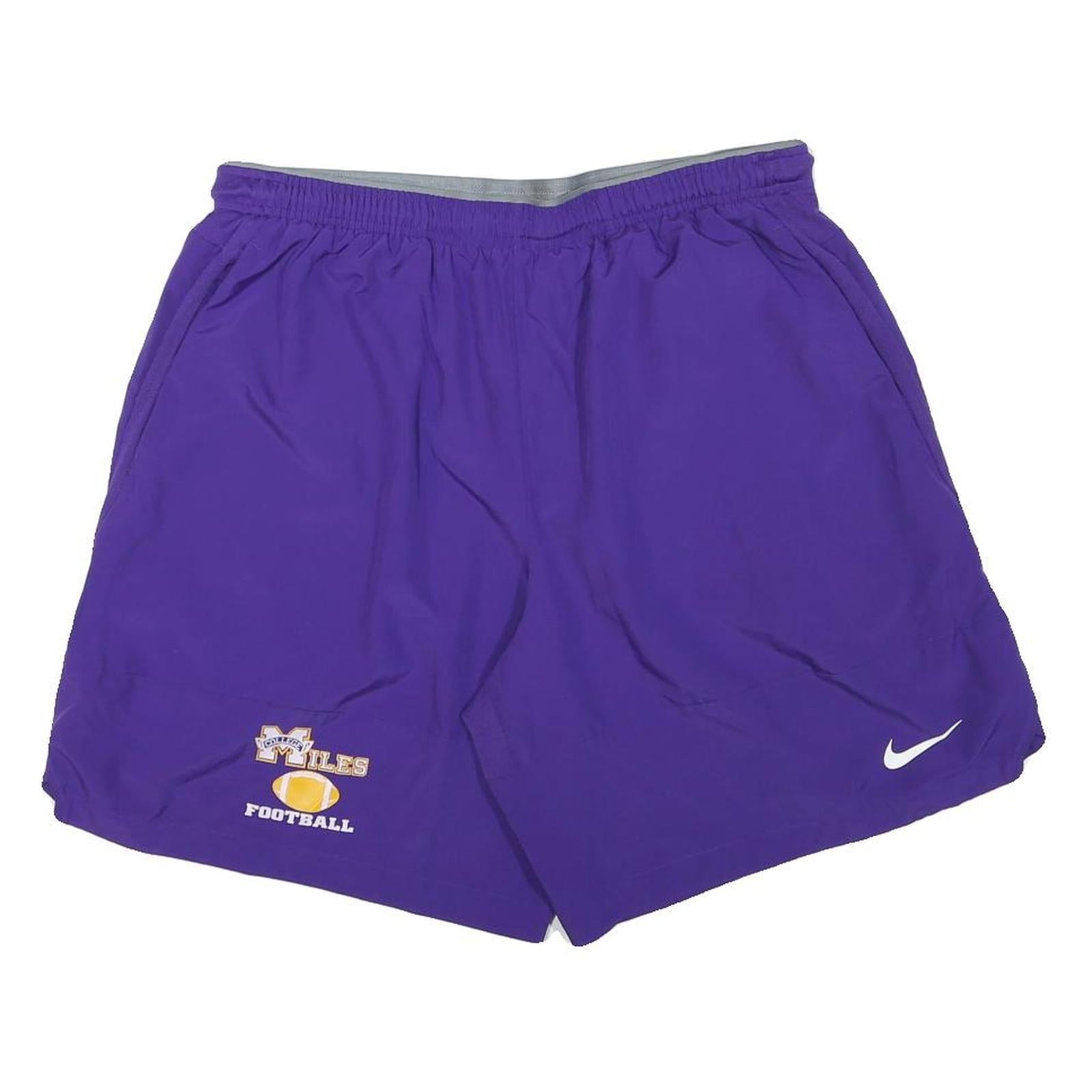 NIKE Mens Purple Miles Football Casual Shorts 2XL W32 Sportswear Comfort Refurbished - N/A refurbished available on Cerqular
