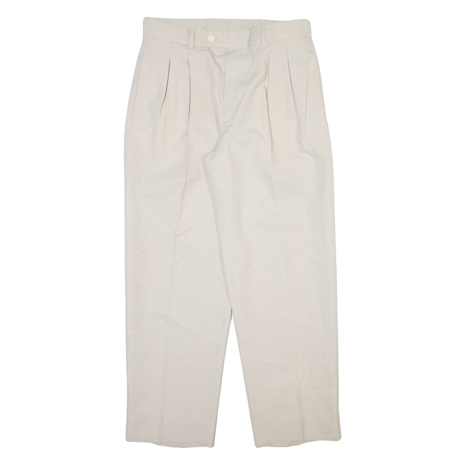 Mens Trousers Beige Relaxed Straight W32 L29 Refurbished - N/A refurbished available on Cerqular