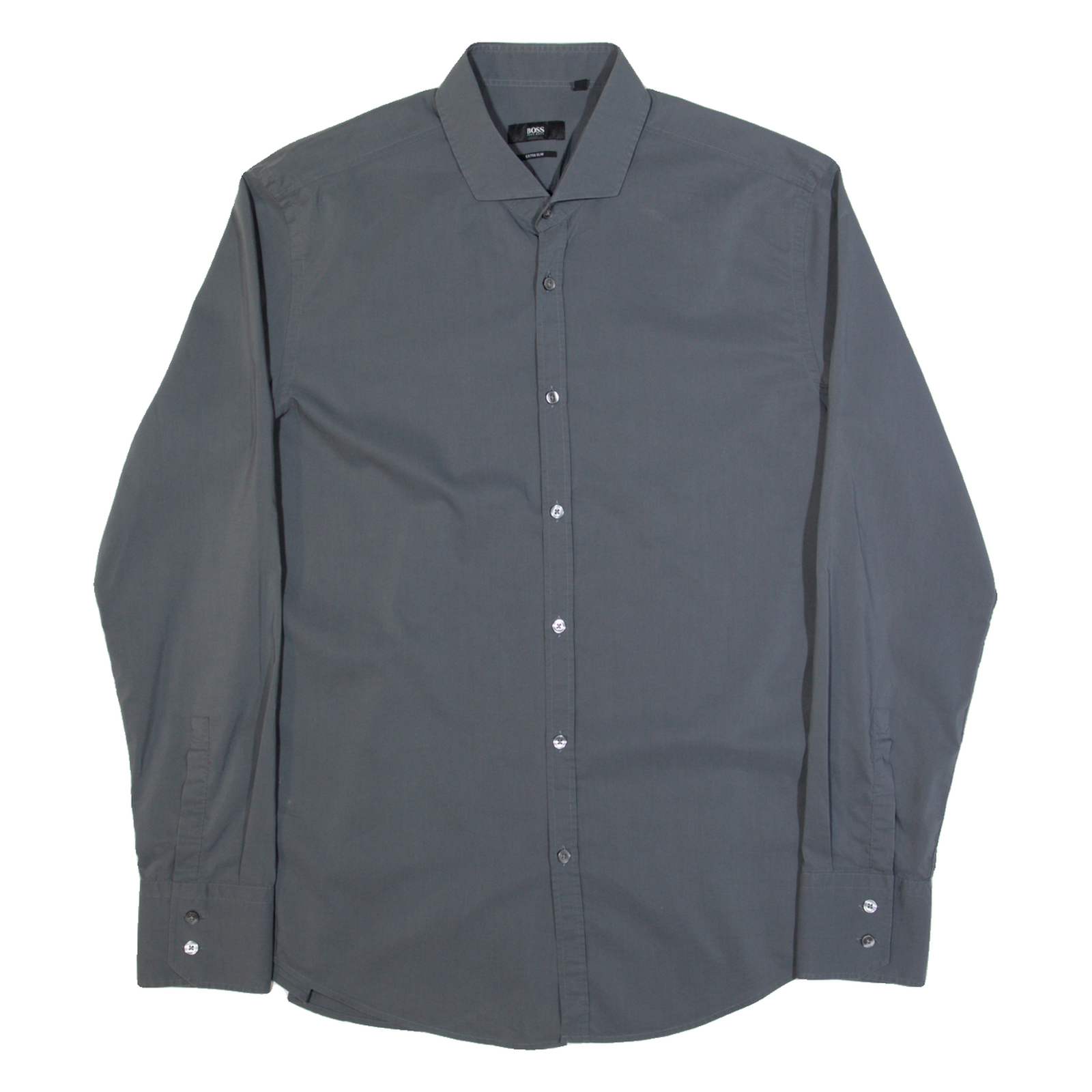 Buy HUGO BOSS Extra Slim Mens Plain Shirt Grey Long Sleeve L Refurbished - $31.19 HUGO BOSS Extra Slim Mens Plain Shirt Grey Long Sleeve L Refurbished - N/A refurbished available on Cerqular