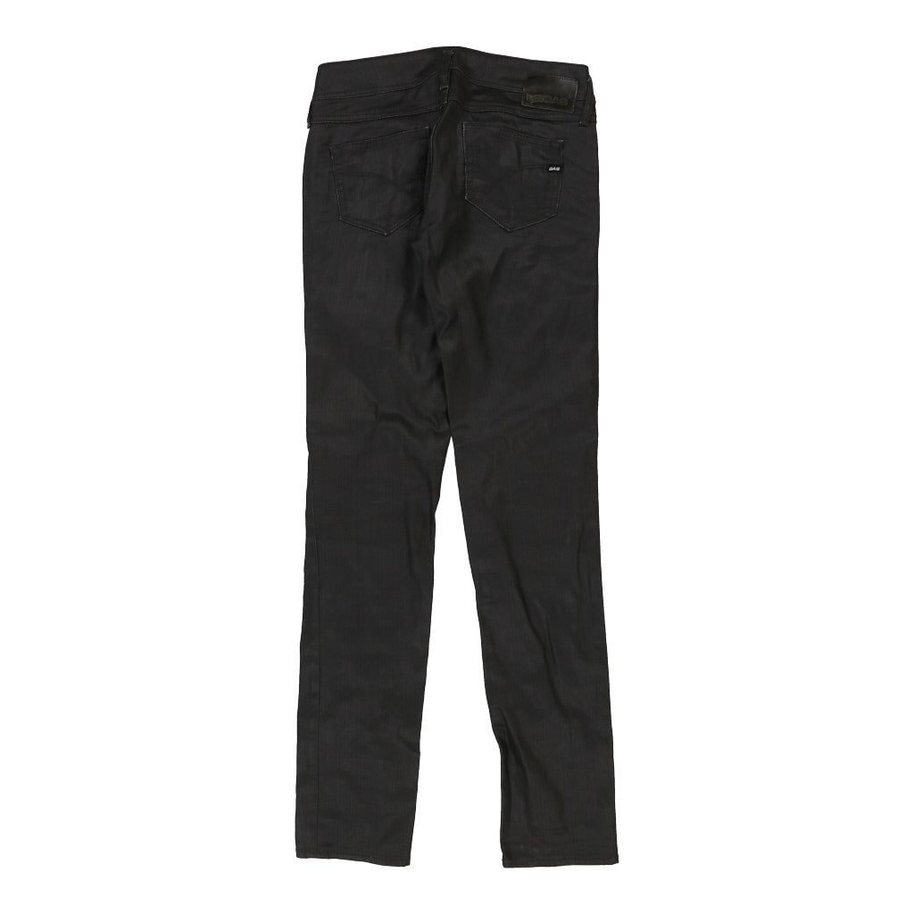 Gas Jeans - 29W UK 10 Black Cotton Refurbished - Thrifted (note: this is a term often used to describe second- refurbished available on Cerqular