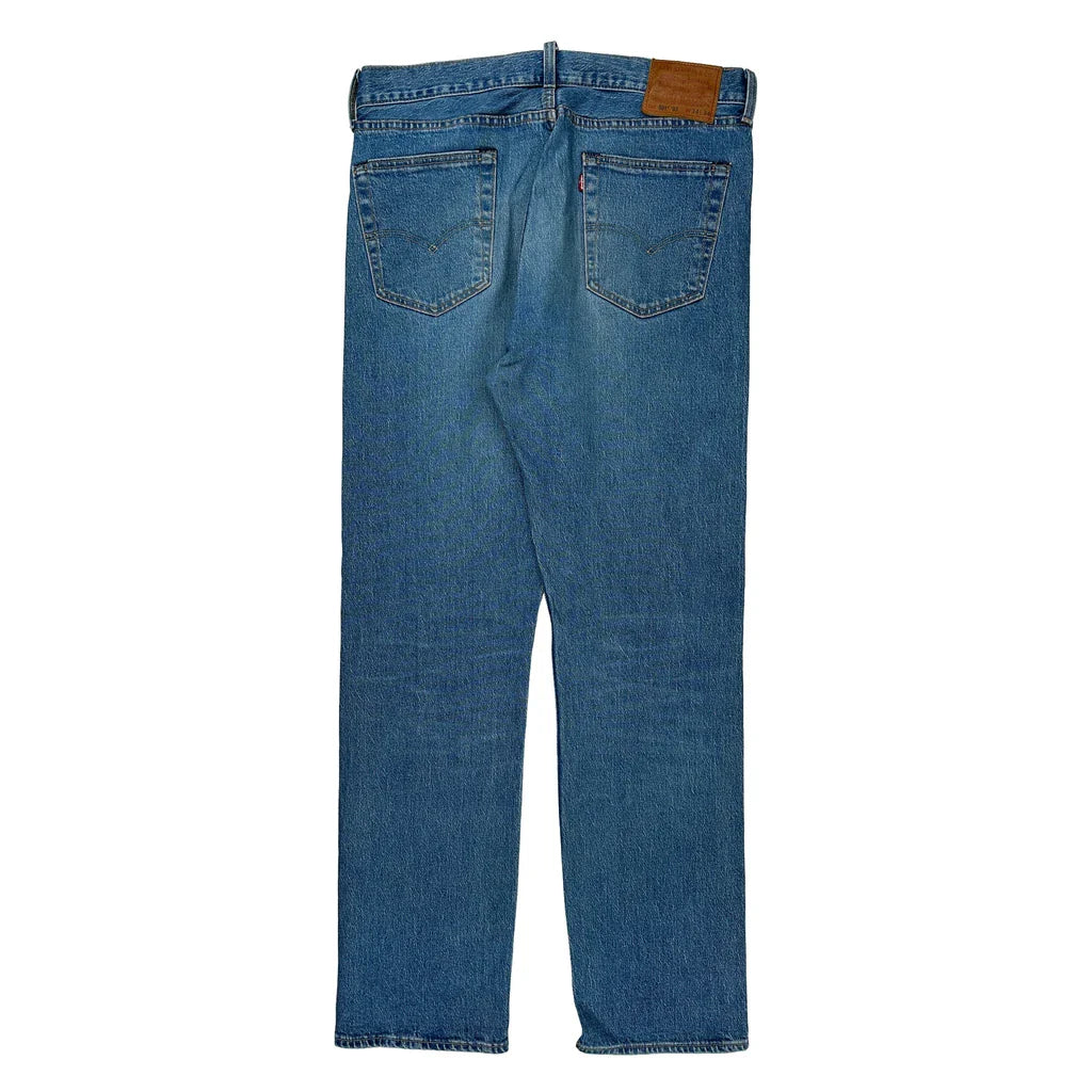 501 Levis Jeans - 36W 30L Blue Cotton Refurbished - Thrifted (note: this is a term often used to describe second- refurbished available on Cerqular