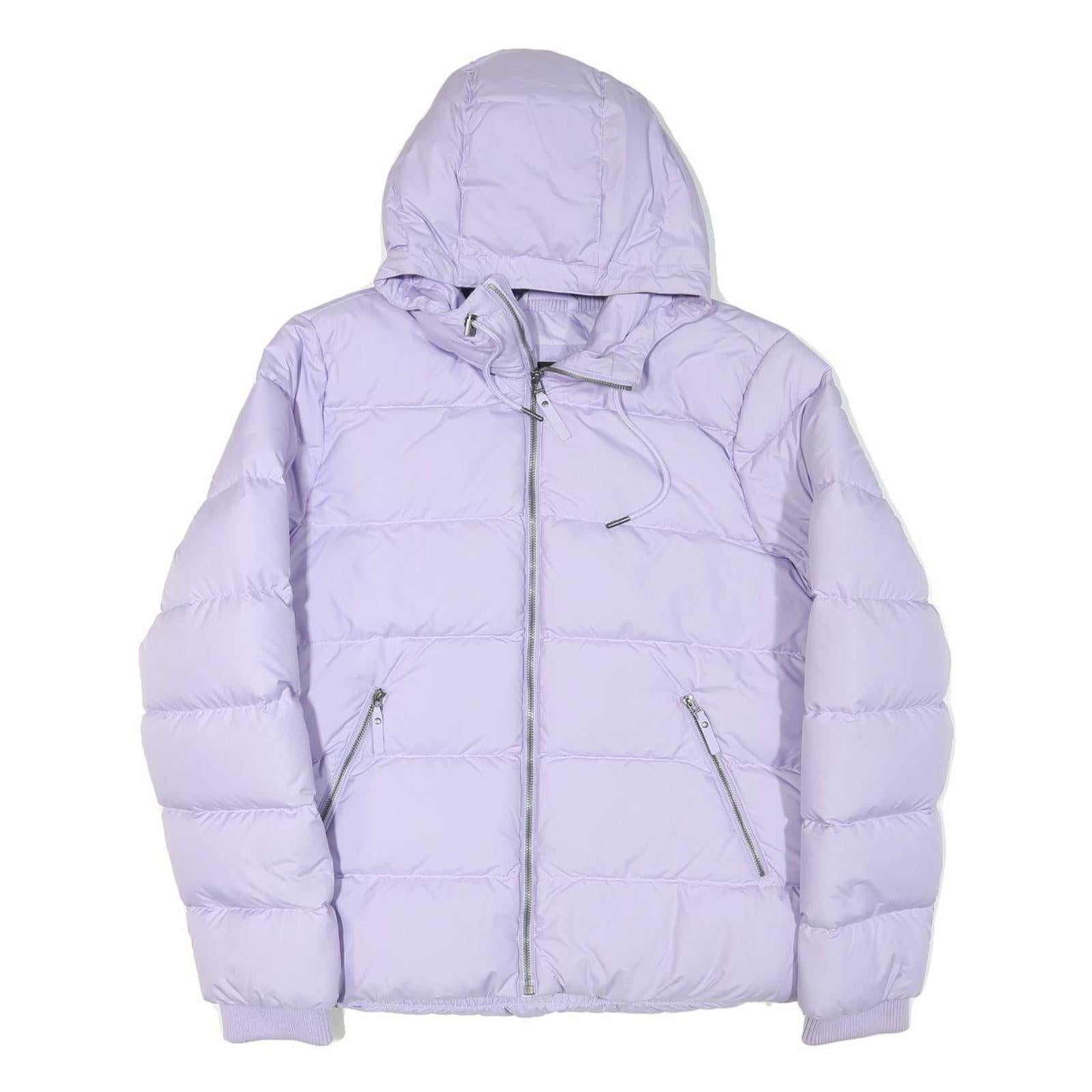 JACK WOLFSKIN Womens Purple Puffer Jacket M Polyester Blend Zip Hooded Outdoor Refurbished - N/A refurbished available on Cerqular