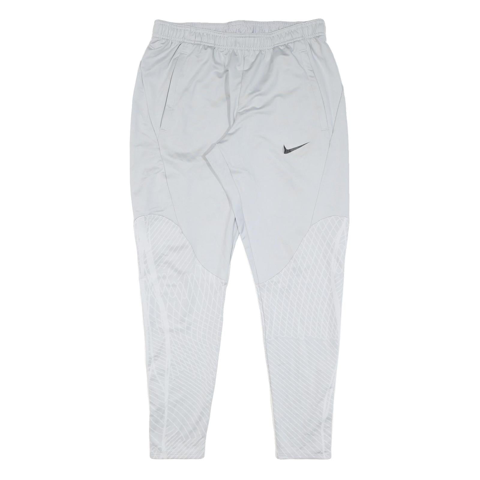 NIKE Mens Joggers White Reflective Pattern M W30 L28 Athletic Slim Fit Zip Refurbished - N/A refurbished available on Cerqular
