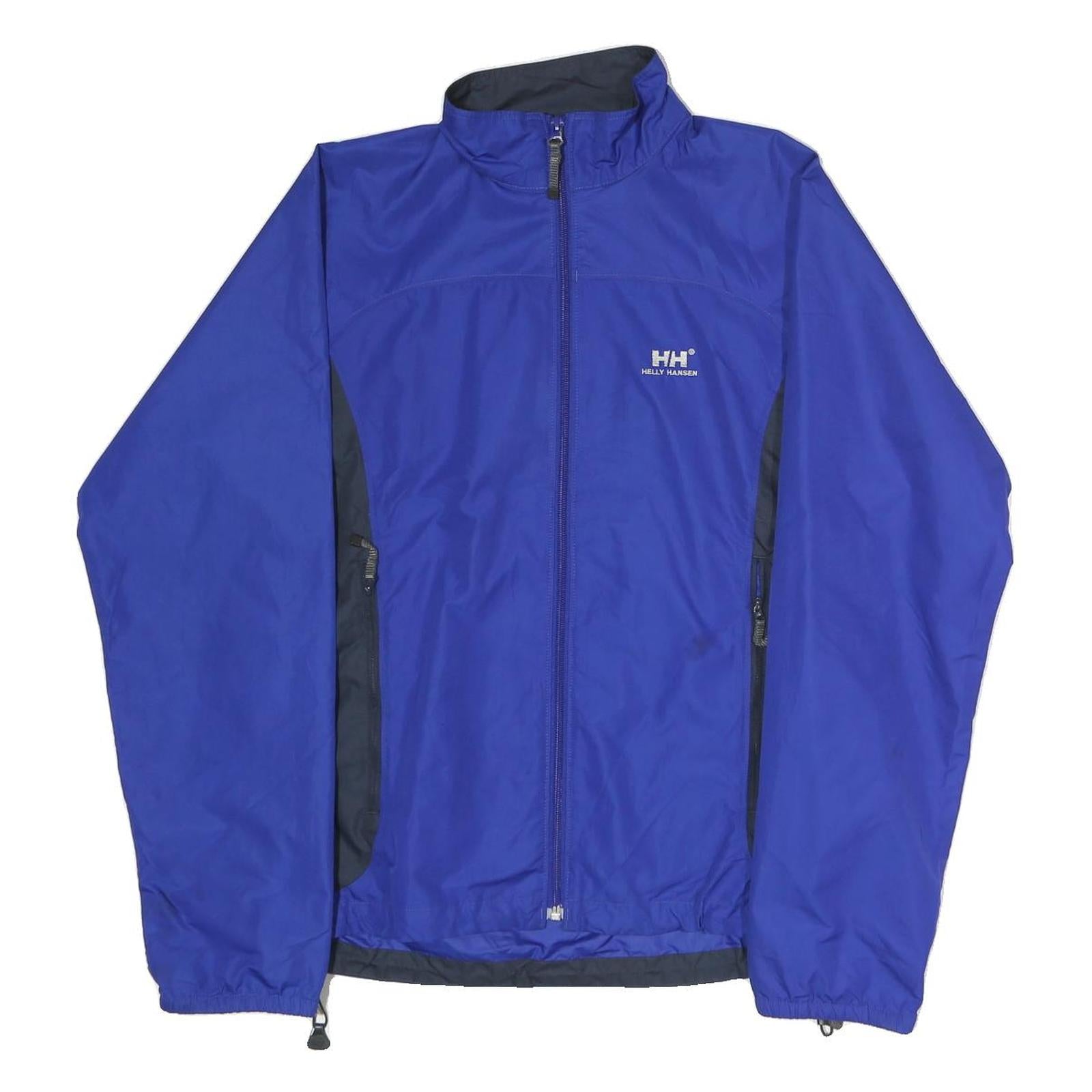 HELLY HANSEN Mens Blue & Black Lightweight Zip Jacket S Polyester Outdoor Refurbished - N/A refurbished available on Cerqular