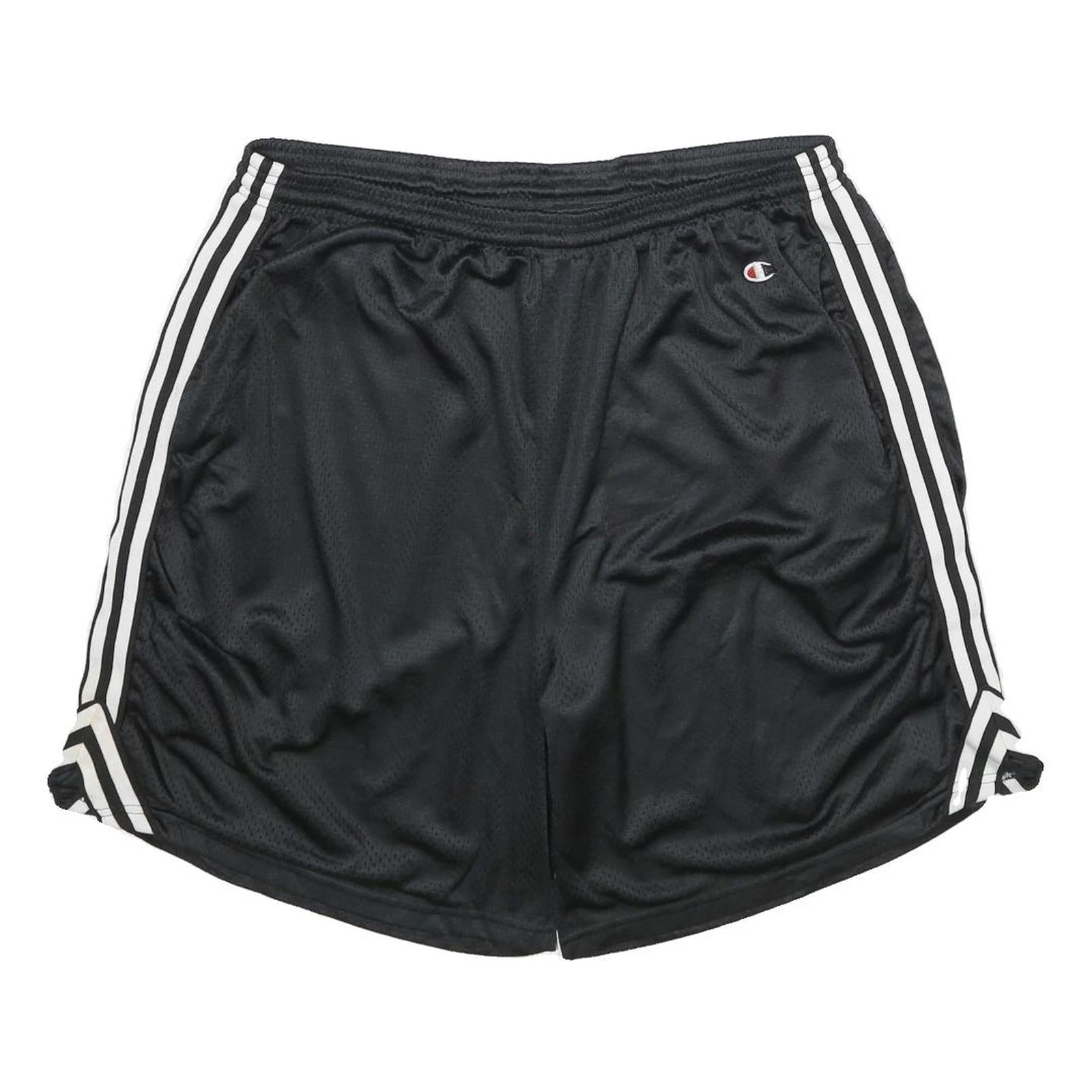 CHAMPION Mens Shorts Black & White Sports Casual 2XL W32 Polyester Refurbished - N/A refurbished available on Cerqular