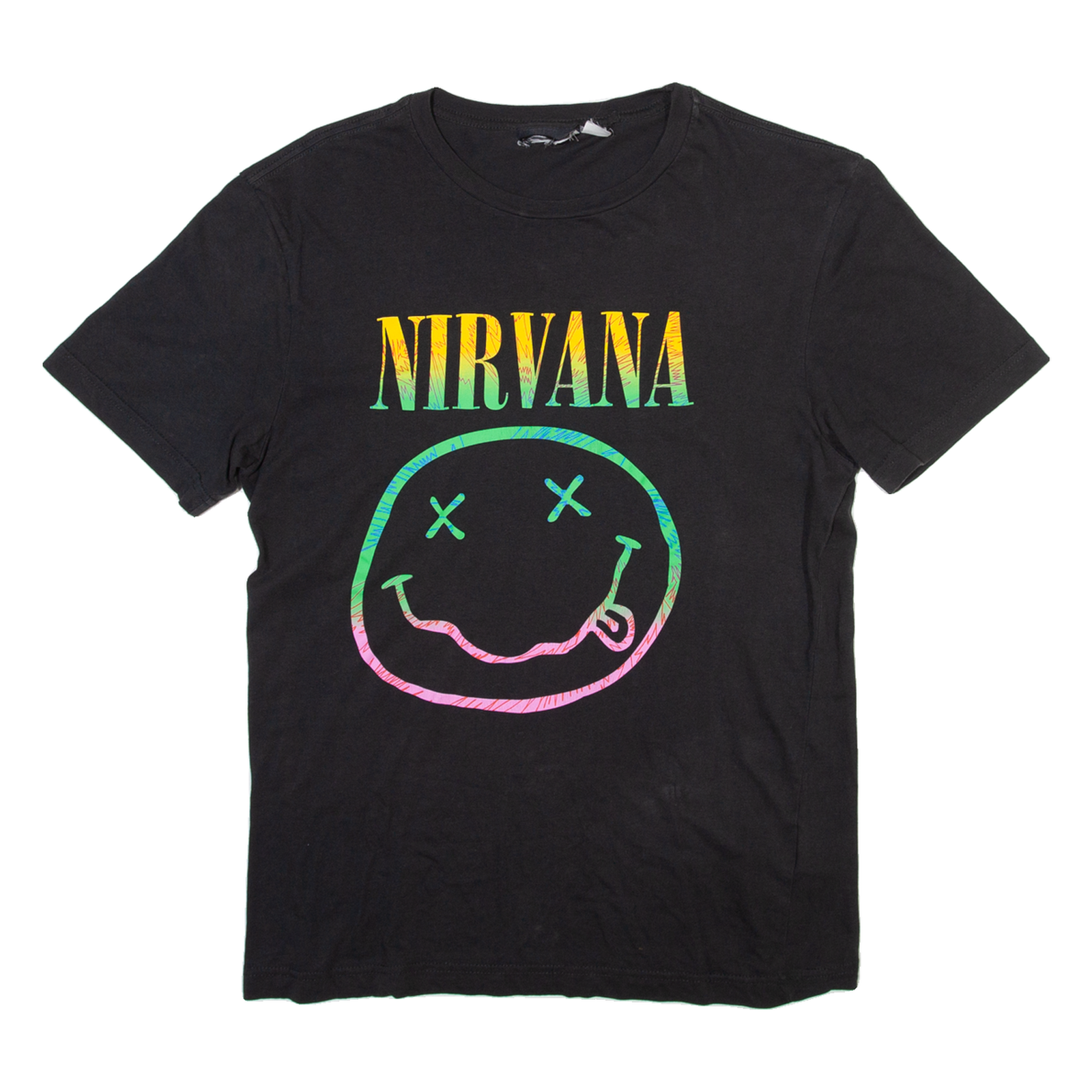 NIRVANA Mens Band T-Shirt Grey S Refurbished - N/A refurbished available on Cerqular
