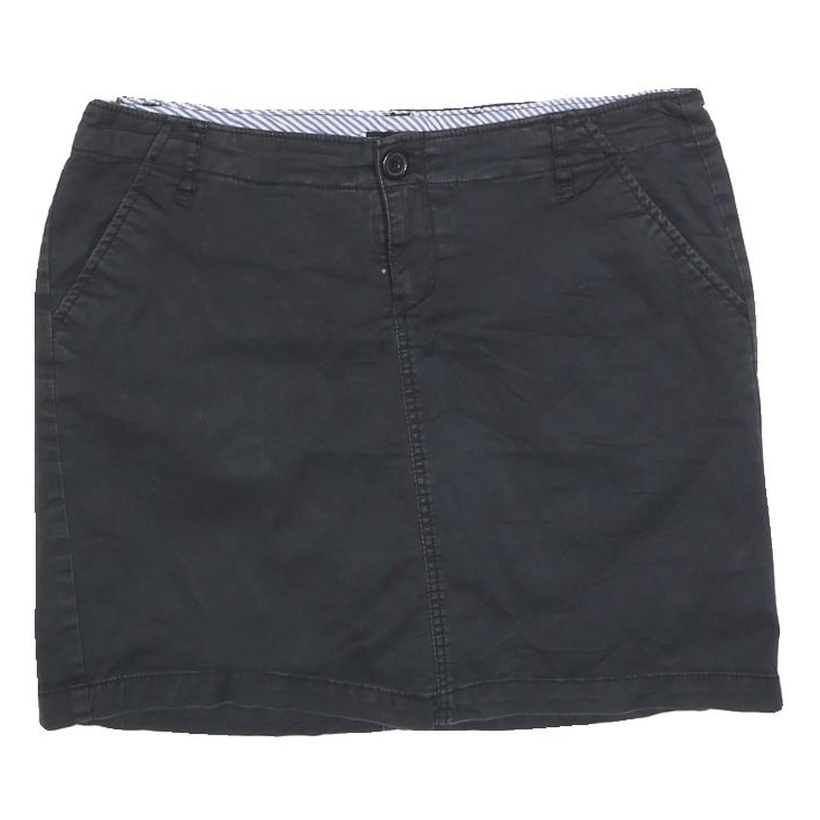 JESSICA Womens Black Mini Cotton Blend Plain Skort M Casual Everyday Style Refurbished - N/A refurbished available on Cerqular