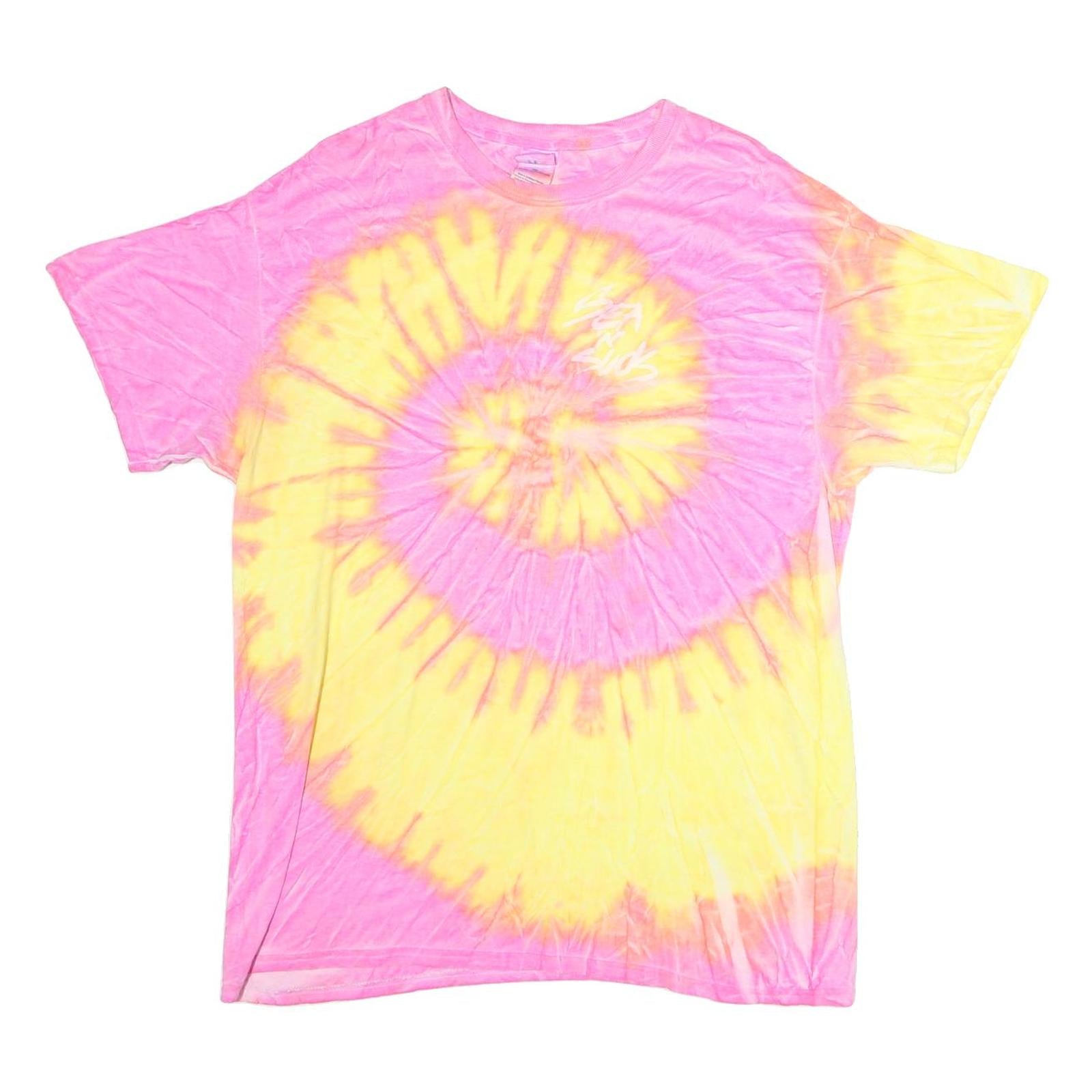 Buy COLORTONE Mens Pink & Yellow Tie Dye Graphic T-Shirt L Short Sleeve Crew Neck Refurbished - $12.99 COLORTONE Mens Pink & Yellow Tie Dye Graphic T-Shirt L Short Sleeve Crew Neck Refurbished - N/A refurbished available on Cerqular