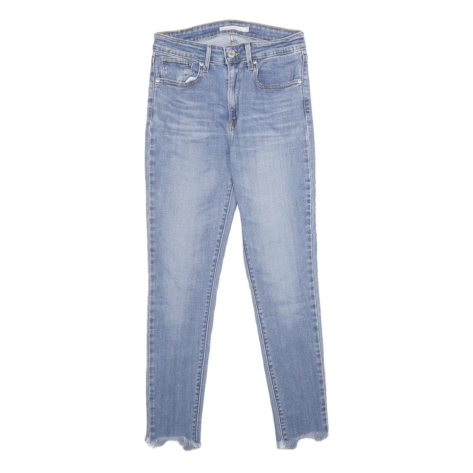 LEVI'S 721 High Rise Skinny Ankle Womens Jeans Blue Regular Skinny Denim Light Refurbished - N/A refurbished available on Cerqular