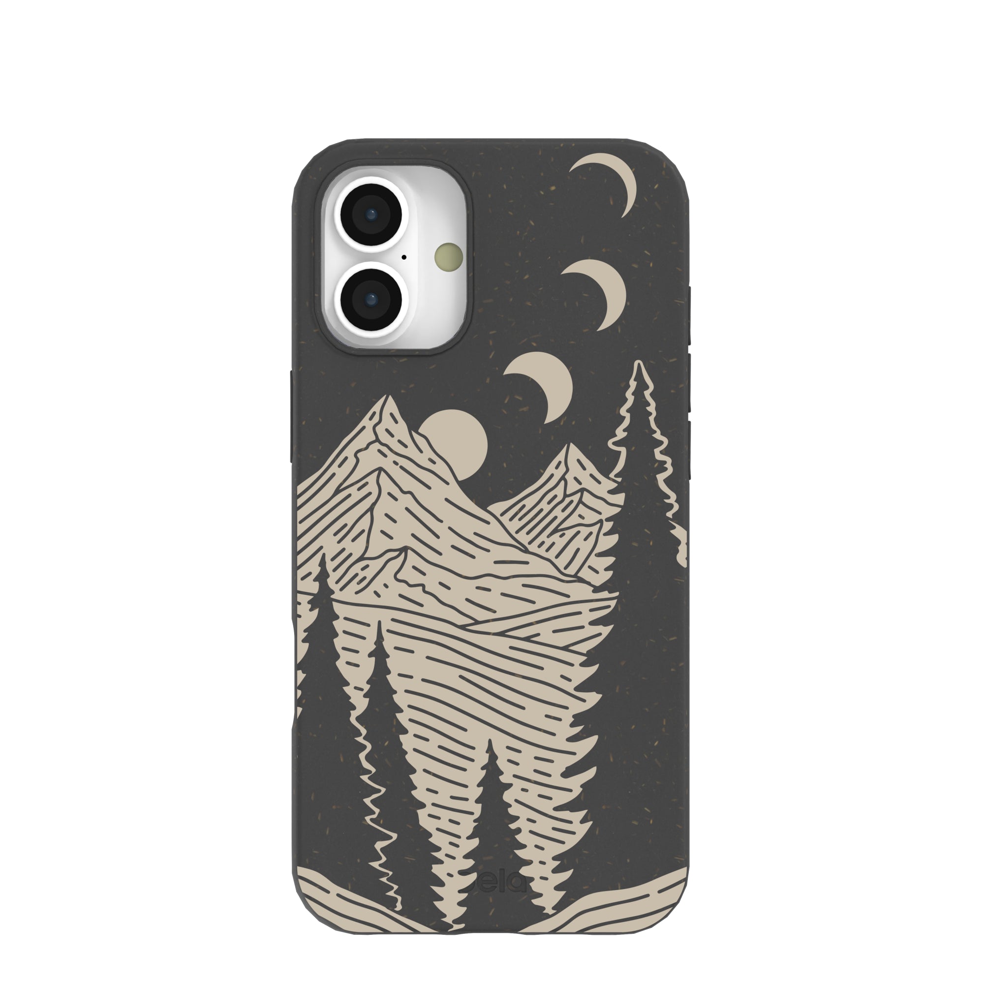Black Moonlight Peaks iPhone 16 Plus Case Refurbished - Pela Case refurbished available on Cerqular