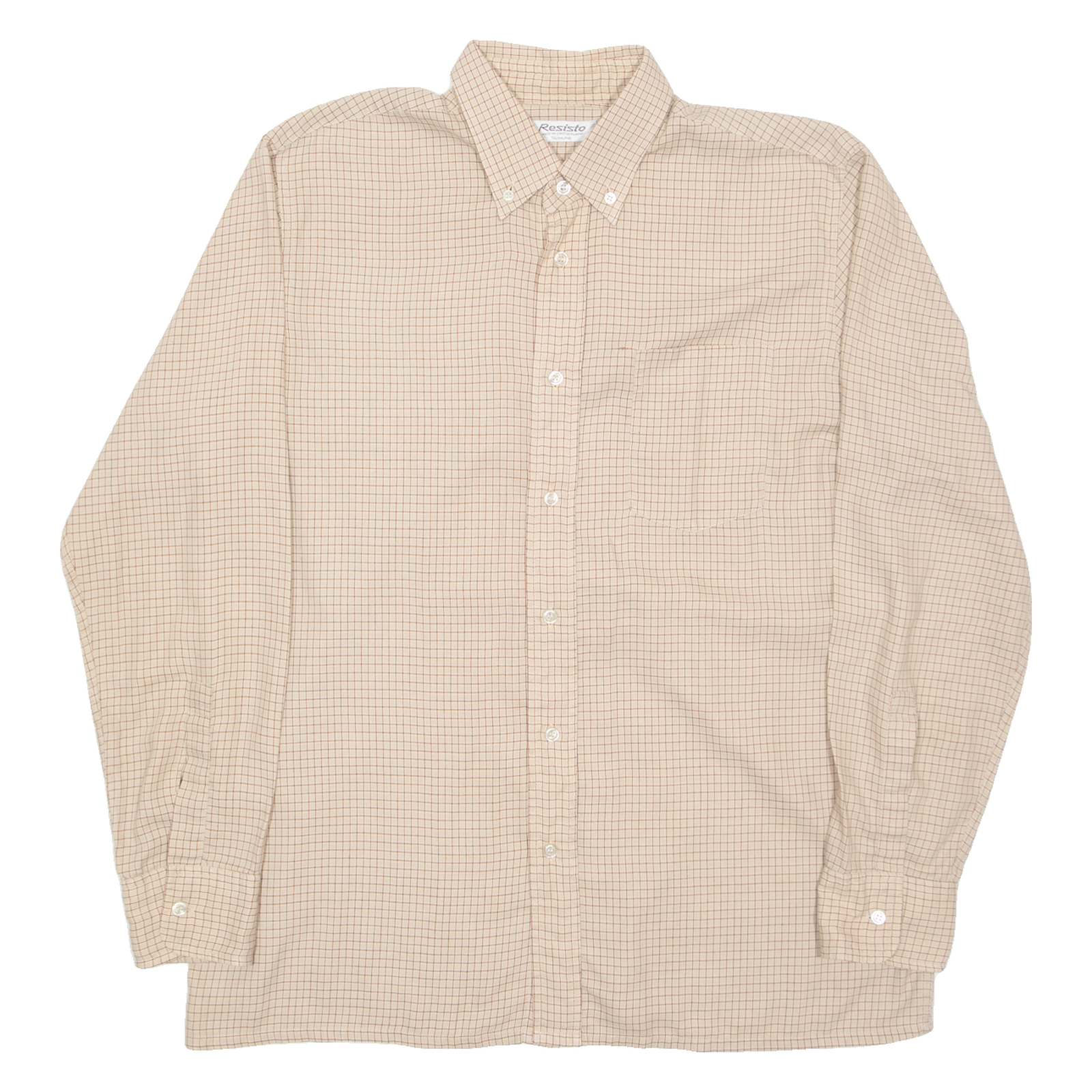 Buy RESISTO Mens Shirt Beige Check Long Sleeve L Refurbished - $18.19 RESISTO Mens Shirt Beige Check Long Sleeve L Refurbished - N/A refurbished available on Cerqular