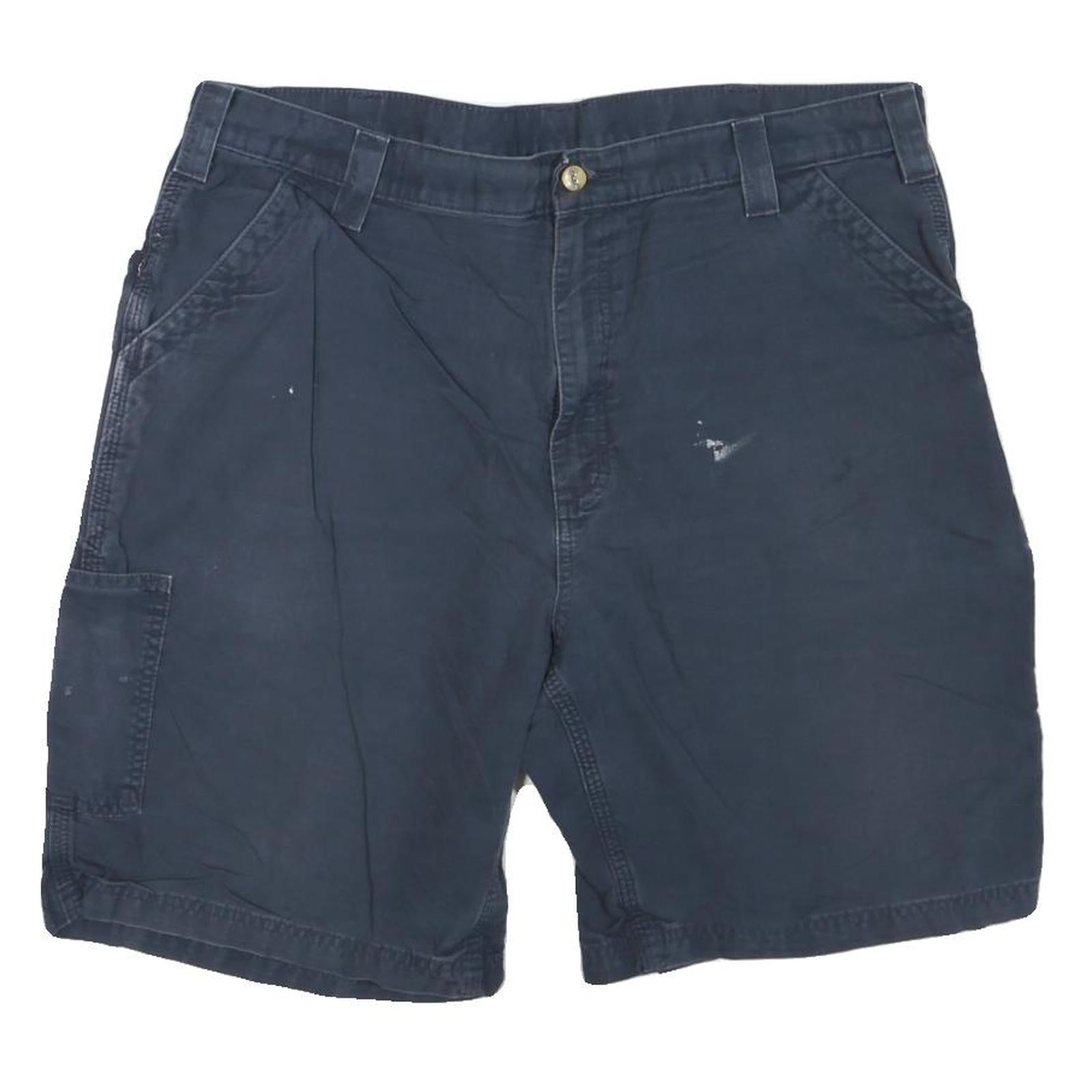 CARHARTT Mens Blue Casual Shorts XL W40 Cotton Blend Workwear Utility Refurbished - N/A refurbished available on Cerqular